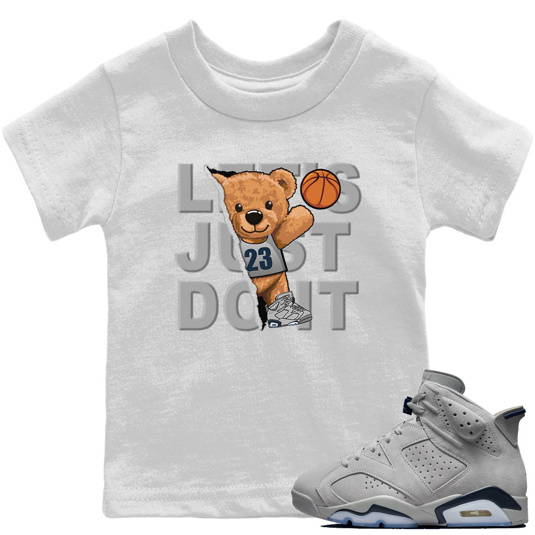 Rip Out Bear Kids Tops - Air Jordan 6 Georgetown