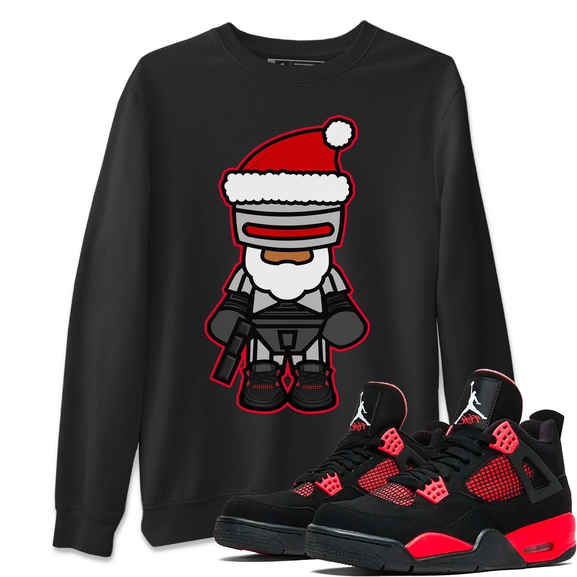 Robosanta Unisex Tops - Air Jordan 4 Red Thunder