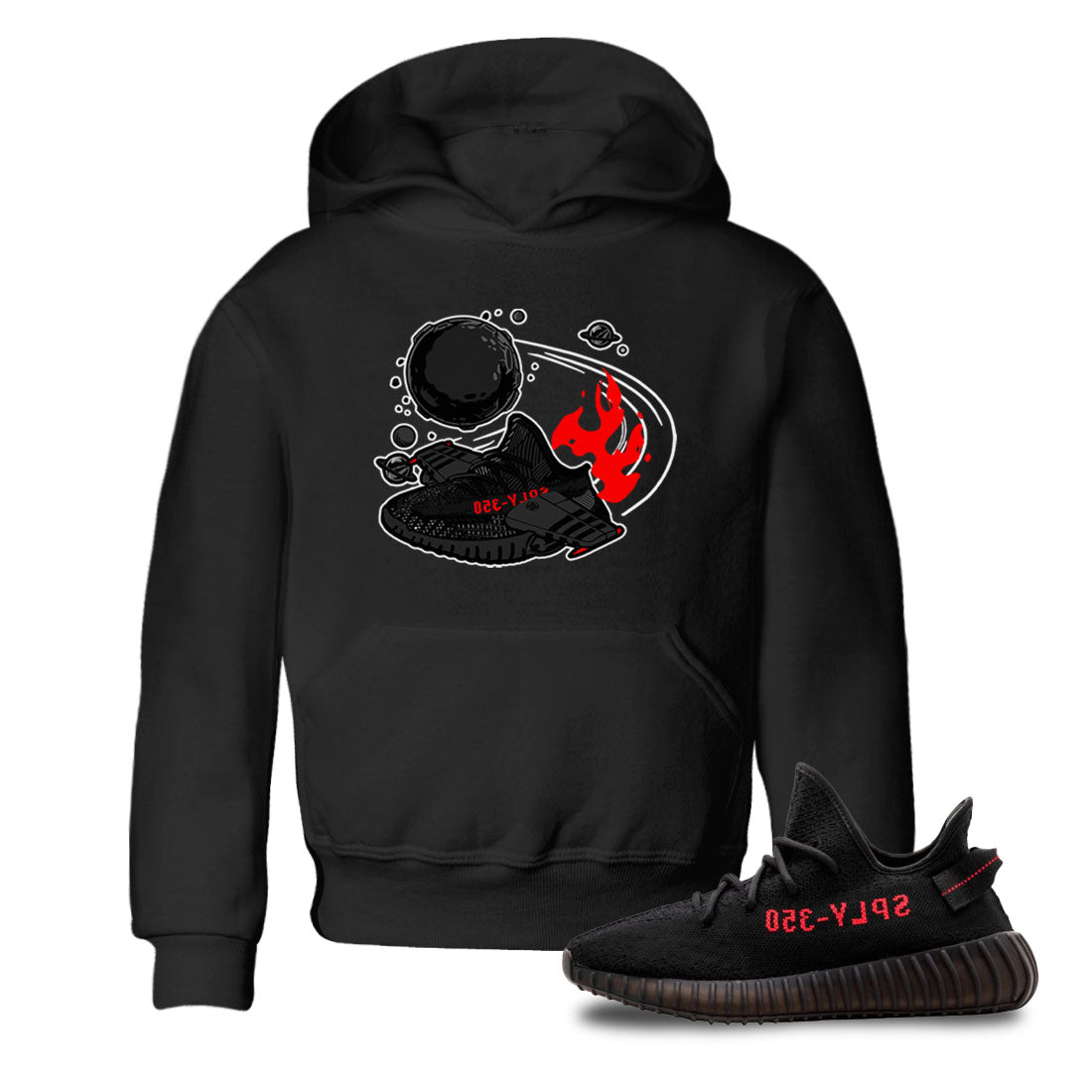 Rocket Boost snkmatch Tee Kids - Yeezy 350 Bred