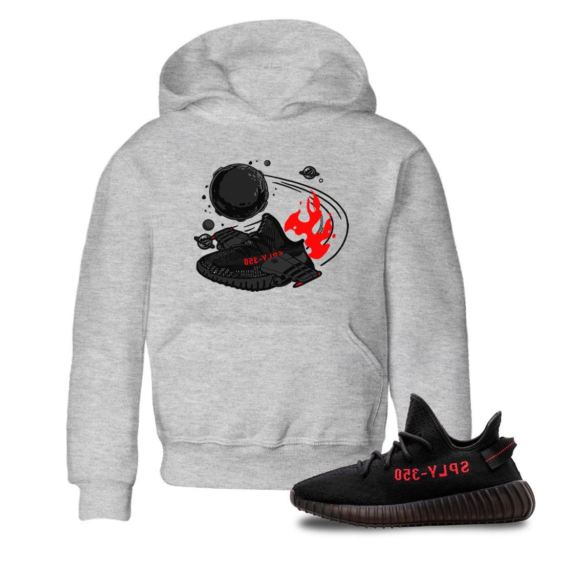 Rocket Boost snkmatch Tee Kids - Yeezy 350 Bred
