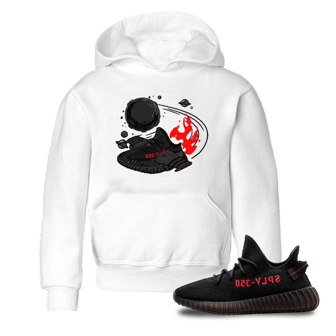 Rocket Boost snkmatch Tee Kids - Yeezy 350 Bred