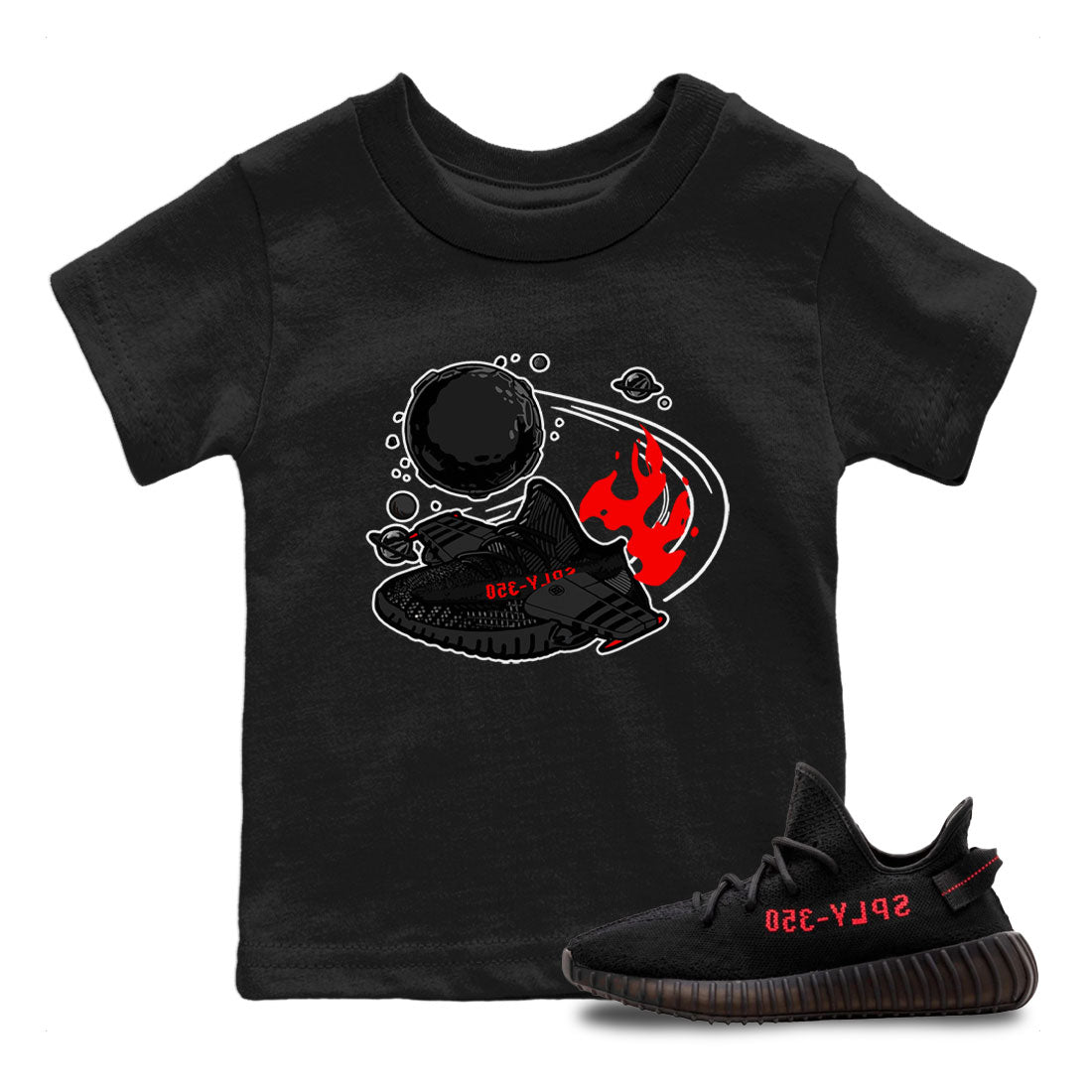 Rocket Boost snkmatch Tee Kids - Yeezy 350 Bred