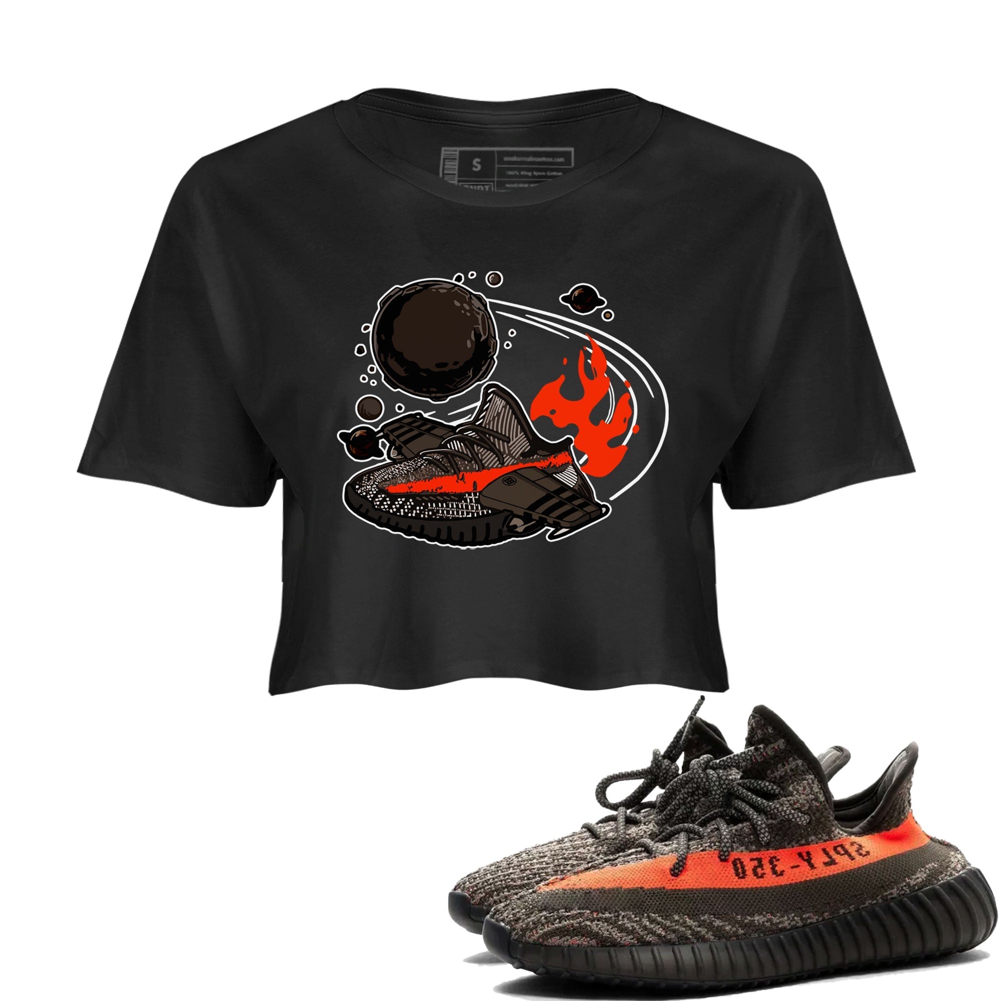 Rocket Boost snkmatch Women's Top - Yeezy 350 Carbon Beluga