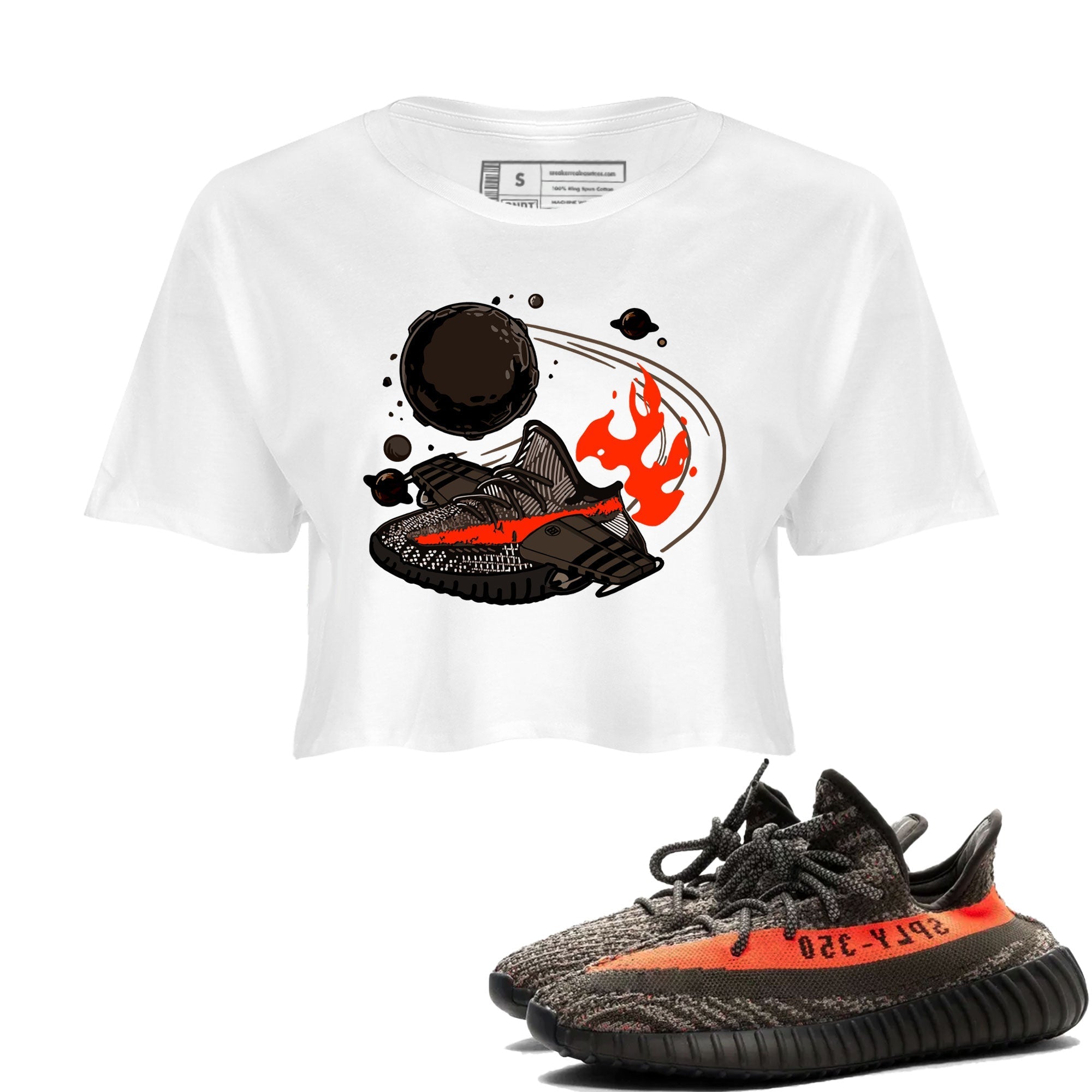 Rocket Boost snkmatch Women's Top - Yeezy 350 Carbon Beluga