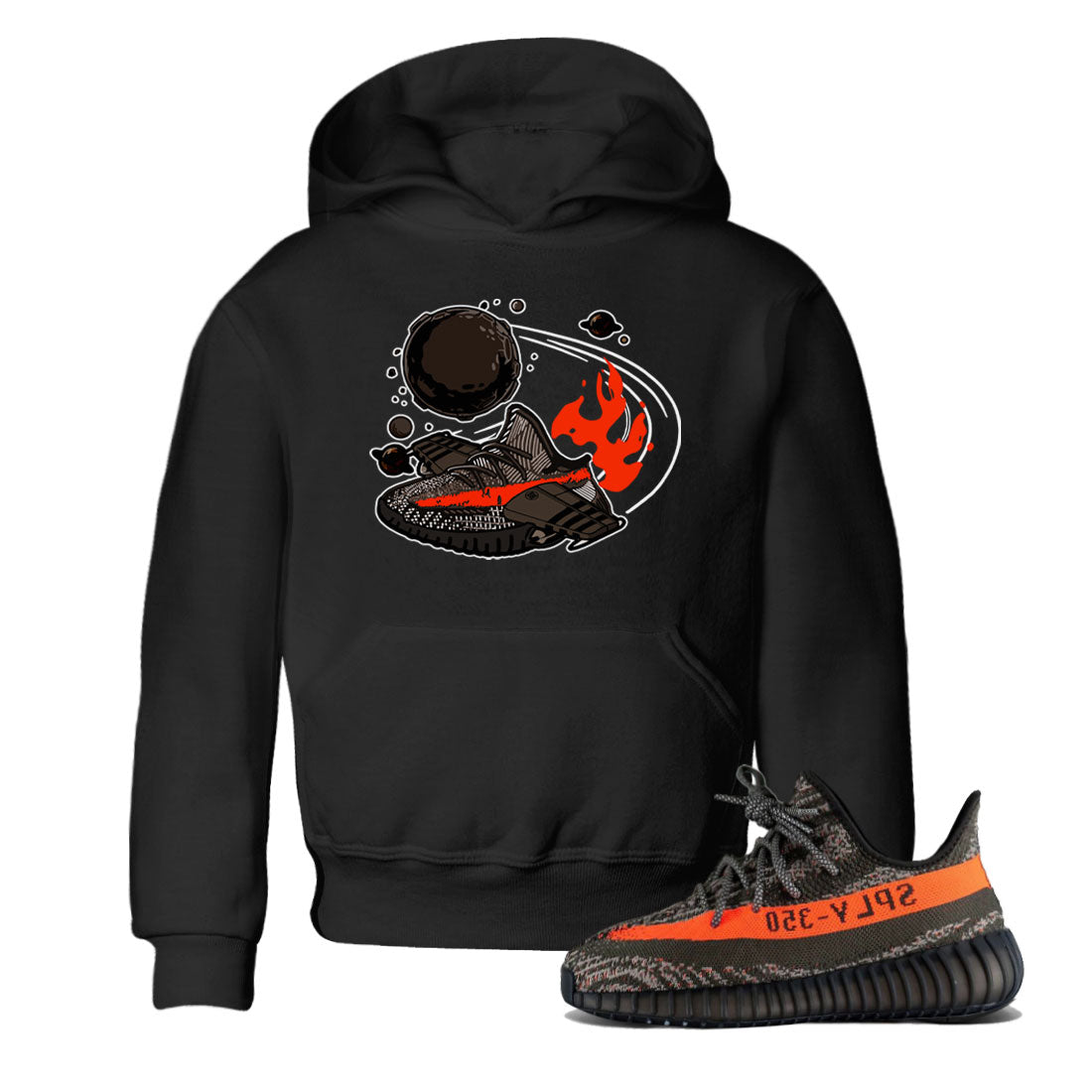 Rocket Boost snkmatch Tee Kids - Yeezy 350 Carbon Beluga