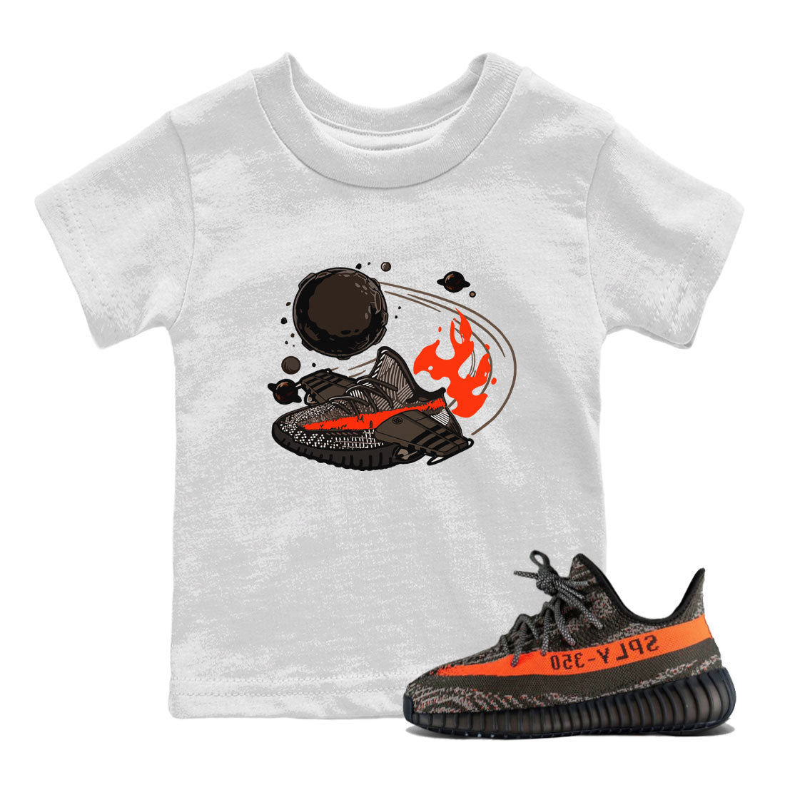Rocket Boost snkmatch Tee Kids - Yeezy 350 Carbon Beluga