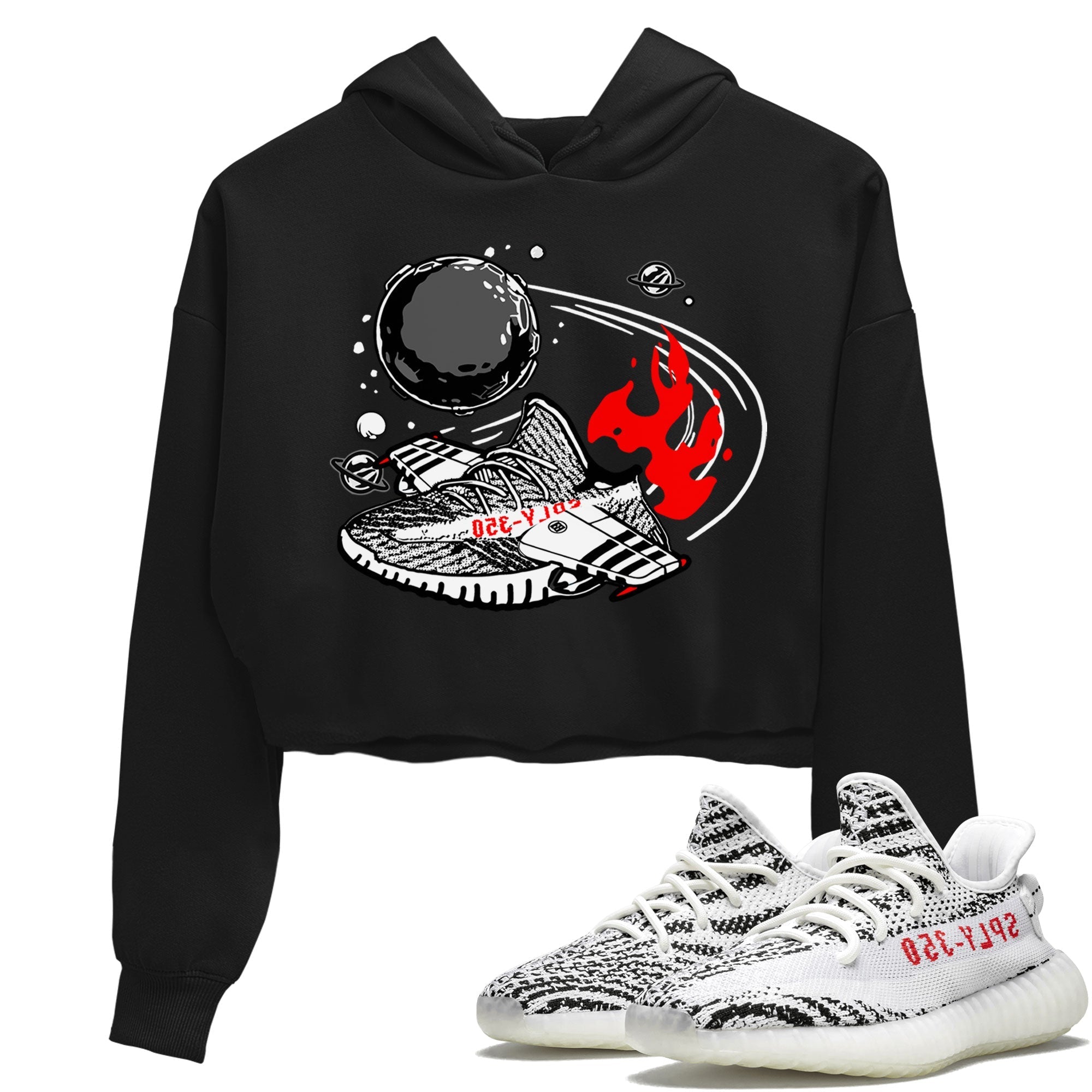 Rocket Boost snkmatch Women's Top - Yeezy 350 Zebra