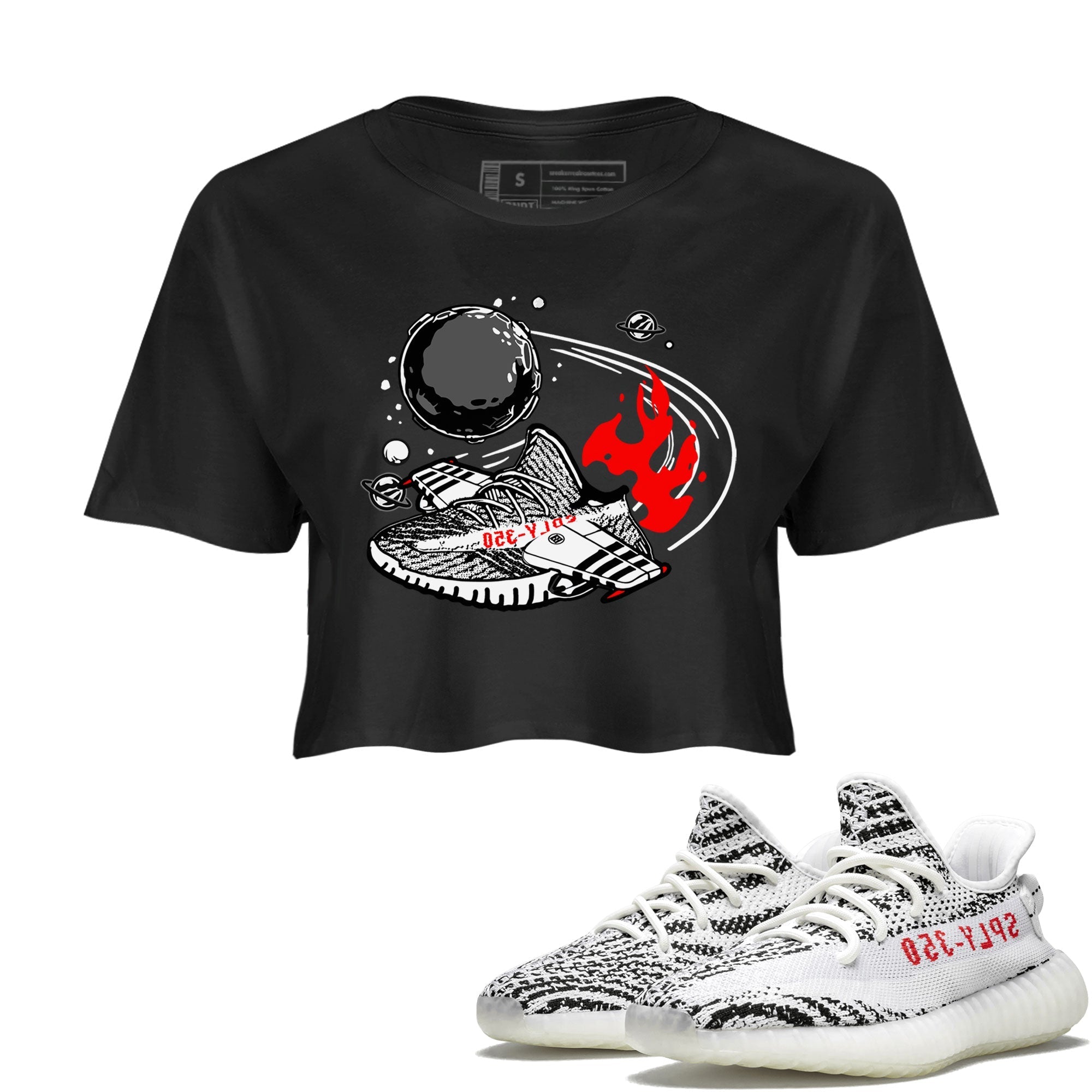 Rocket Boost snkmatch Women's Top - Yeezy 350 Zebra