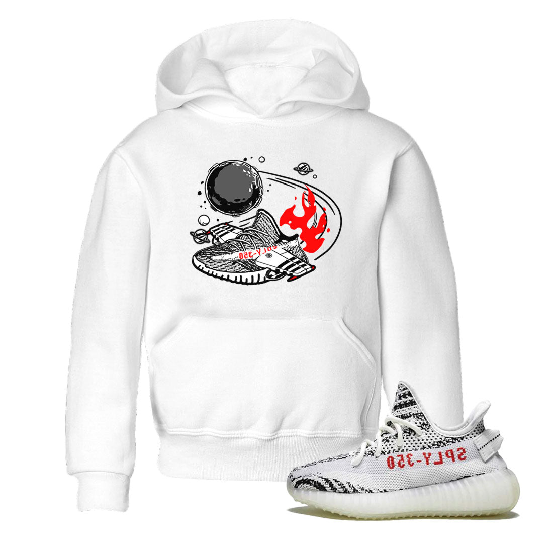 Rocket Boost snkmatch Tee Kids - Yeezy 350 Zebra