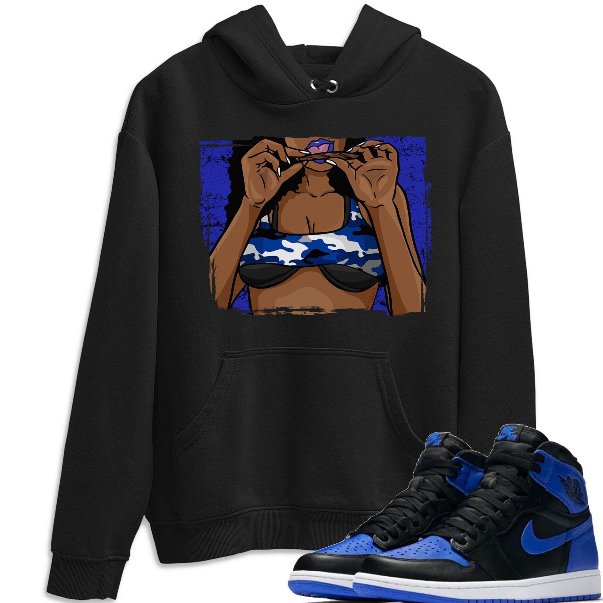 Roll Up Unisex Tops - Air Jordan 1 Royal Black