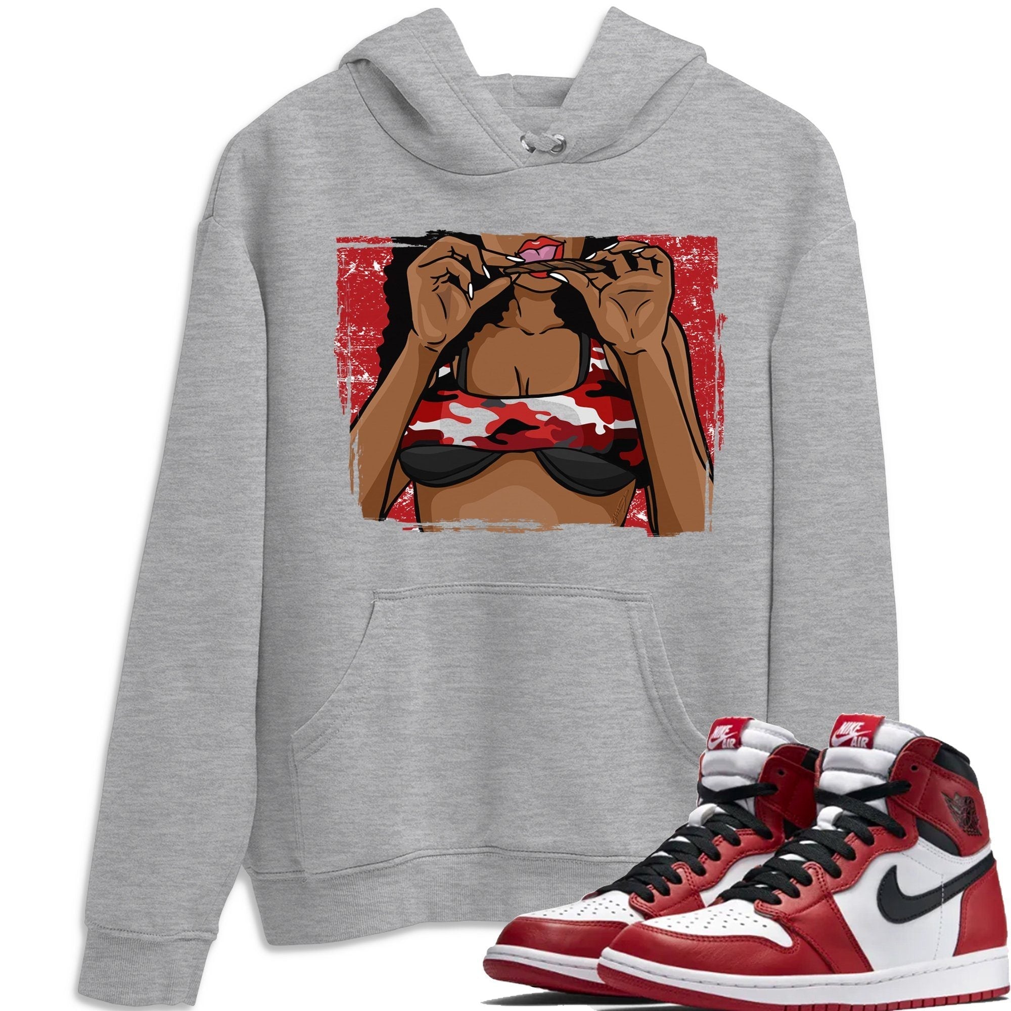 Roll Up Unisex Tops - Air Jordan 1 Varsity Red