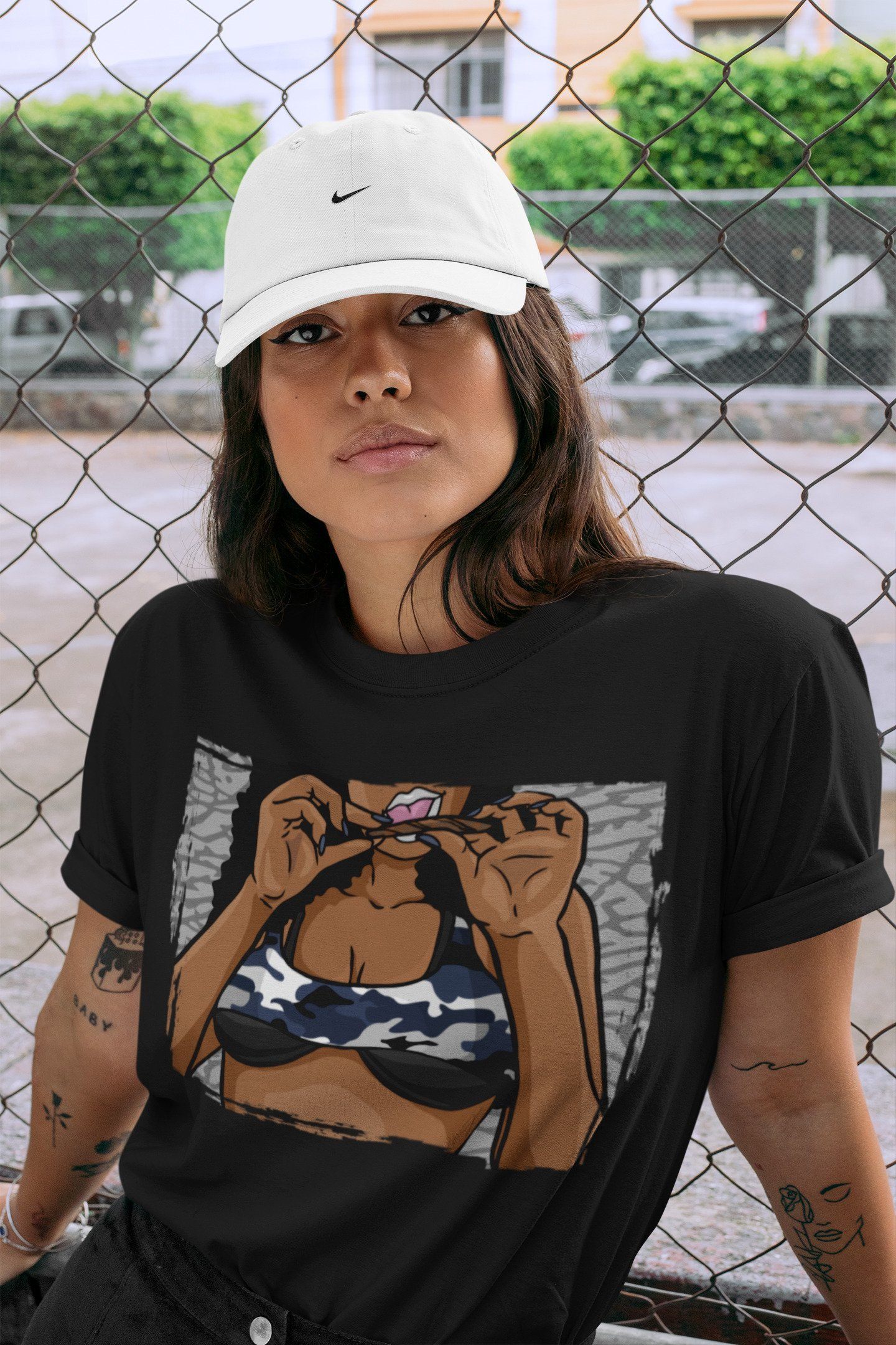 Roll Up Unisex Tops - Air Jordan 3 Midnight Navy