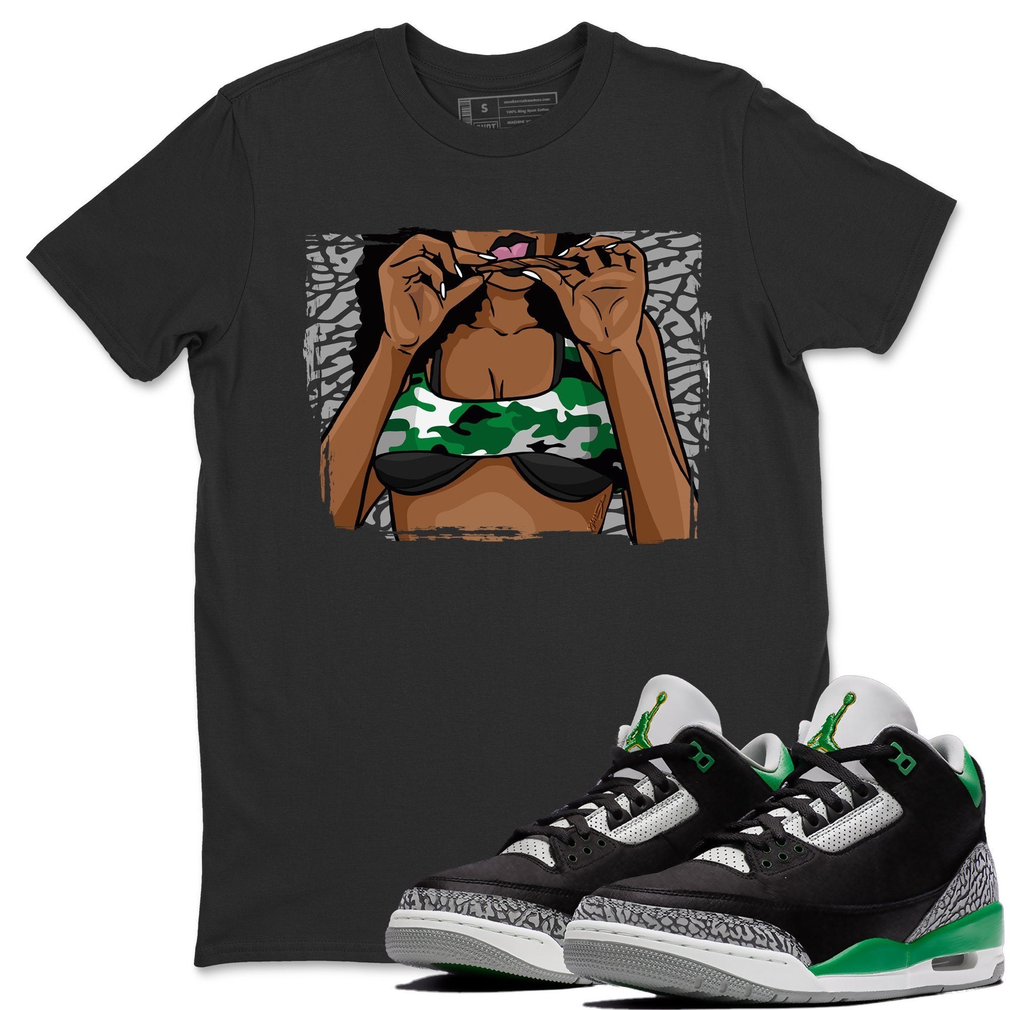 Roll Up Unisex Tops - Air Jordan 3 Pine Green