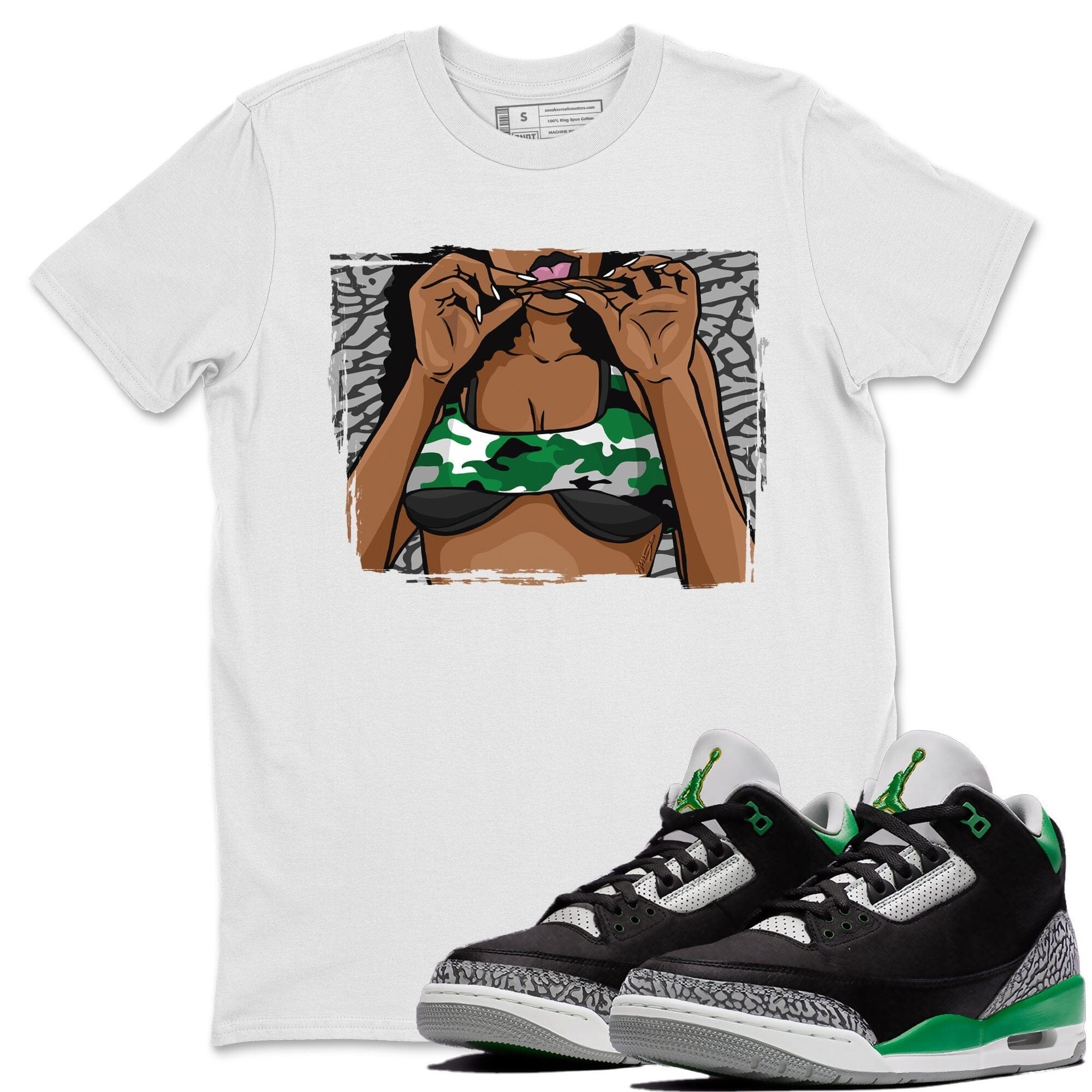 Roll Up Unisex Tops - Air Jordan 3 Pine Green