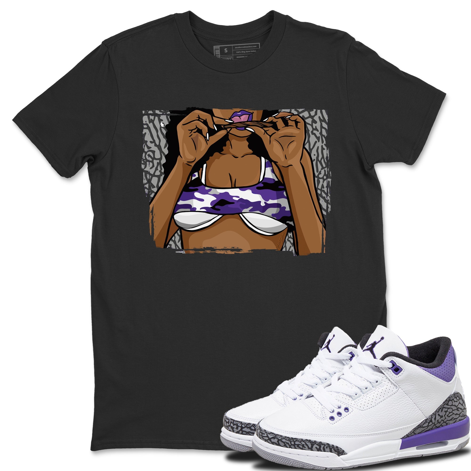 Roll Up Unisex Tops - Air Jordan 3 Dark Iris