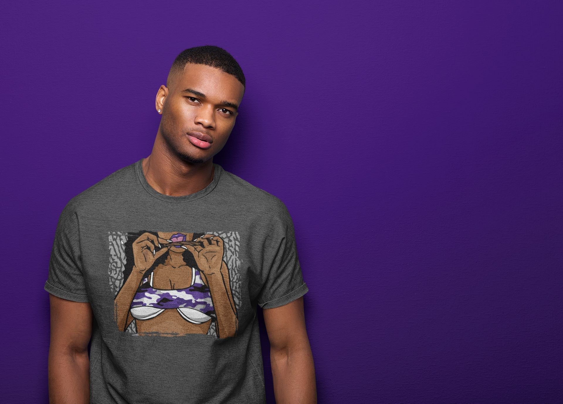 Roll Up Unisex Tops - Air Jordan 3 Dark Iris