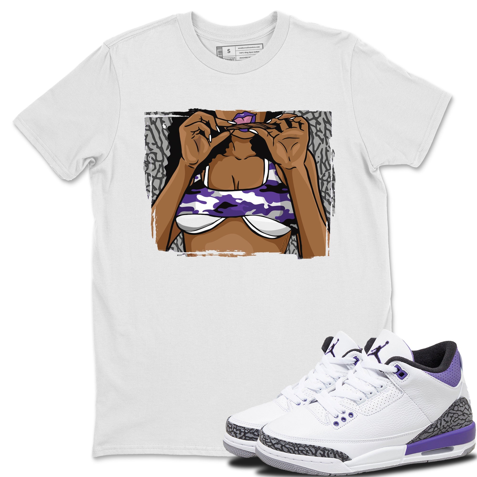 Roll Up Unisex Tops - Air Jordan 3 Dark Iris