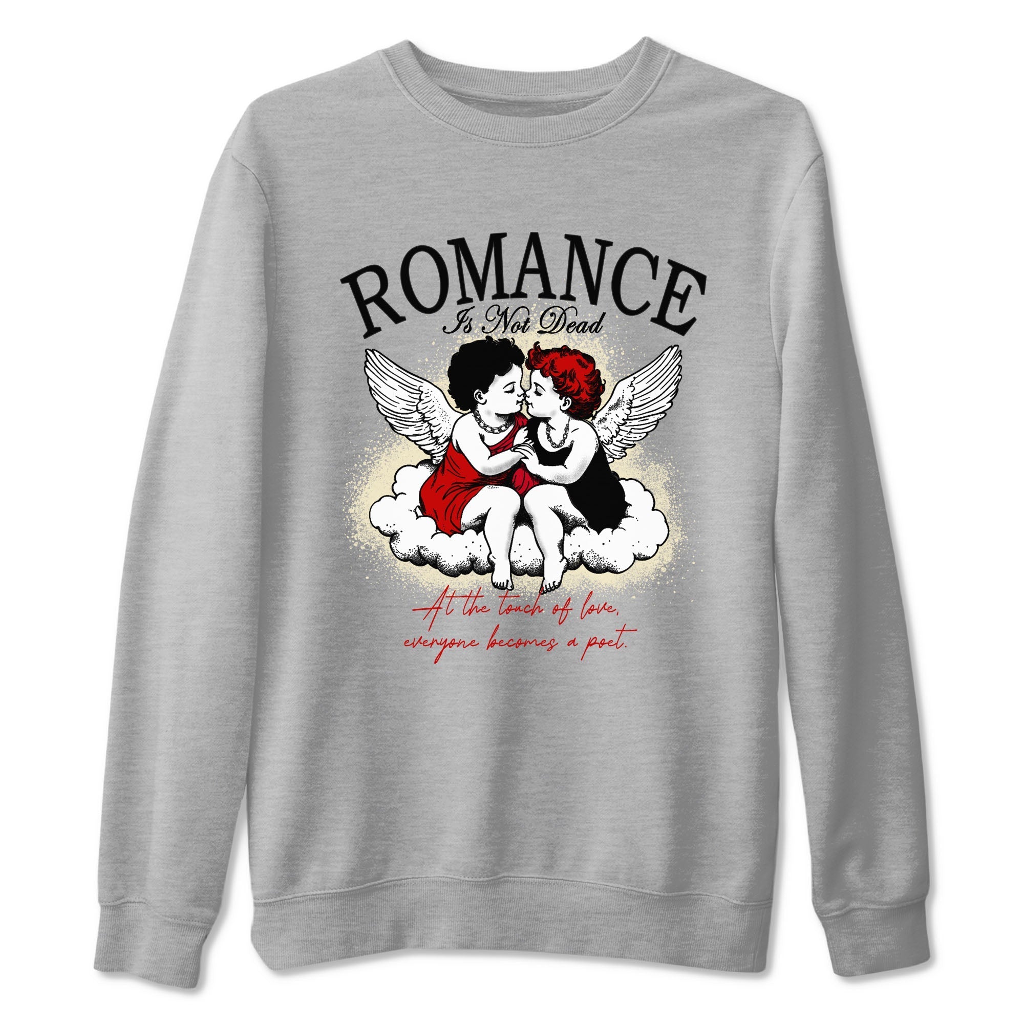 Romance Is Not Dead snkmatch Tees - Air Jordan 1 Black Toe Reimagined