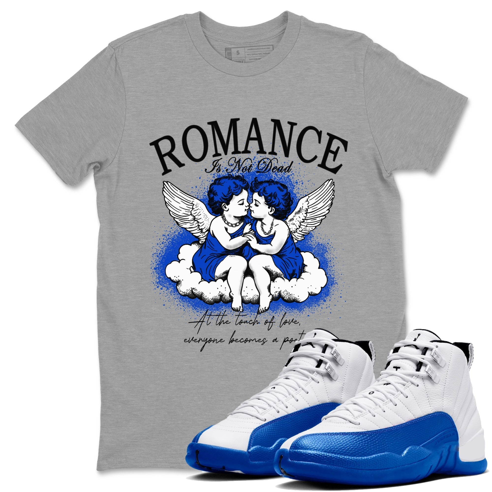 Romance Is Not Dead snkmatch Tees - Air Jordan 12 Blueberry