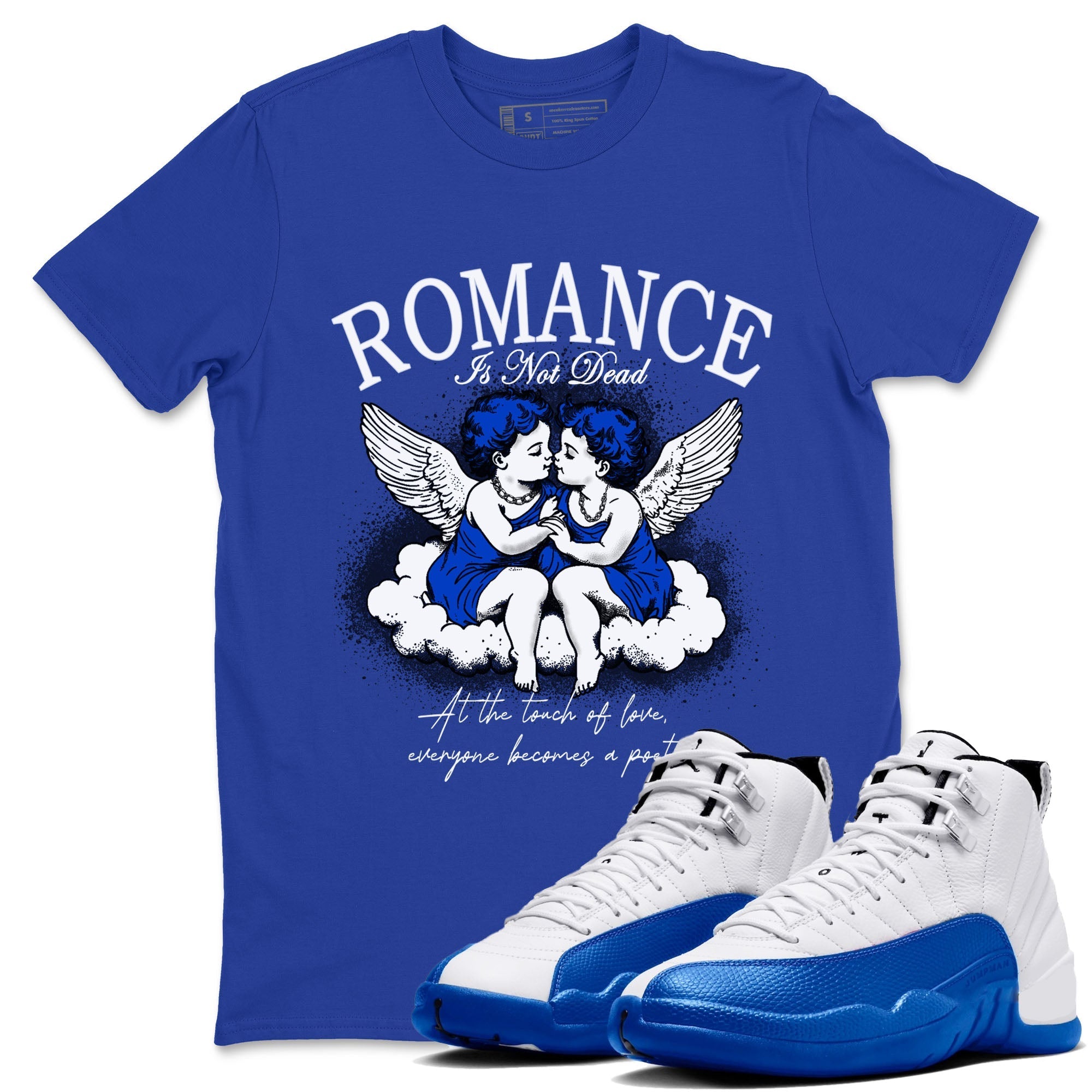 Romance Is Not Dead snkmatch Tees - Air Jordan 12 Blueberry