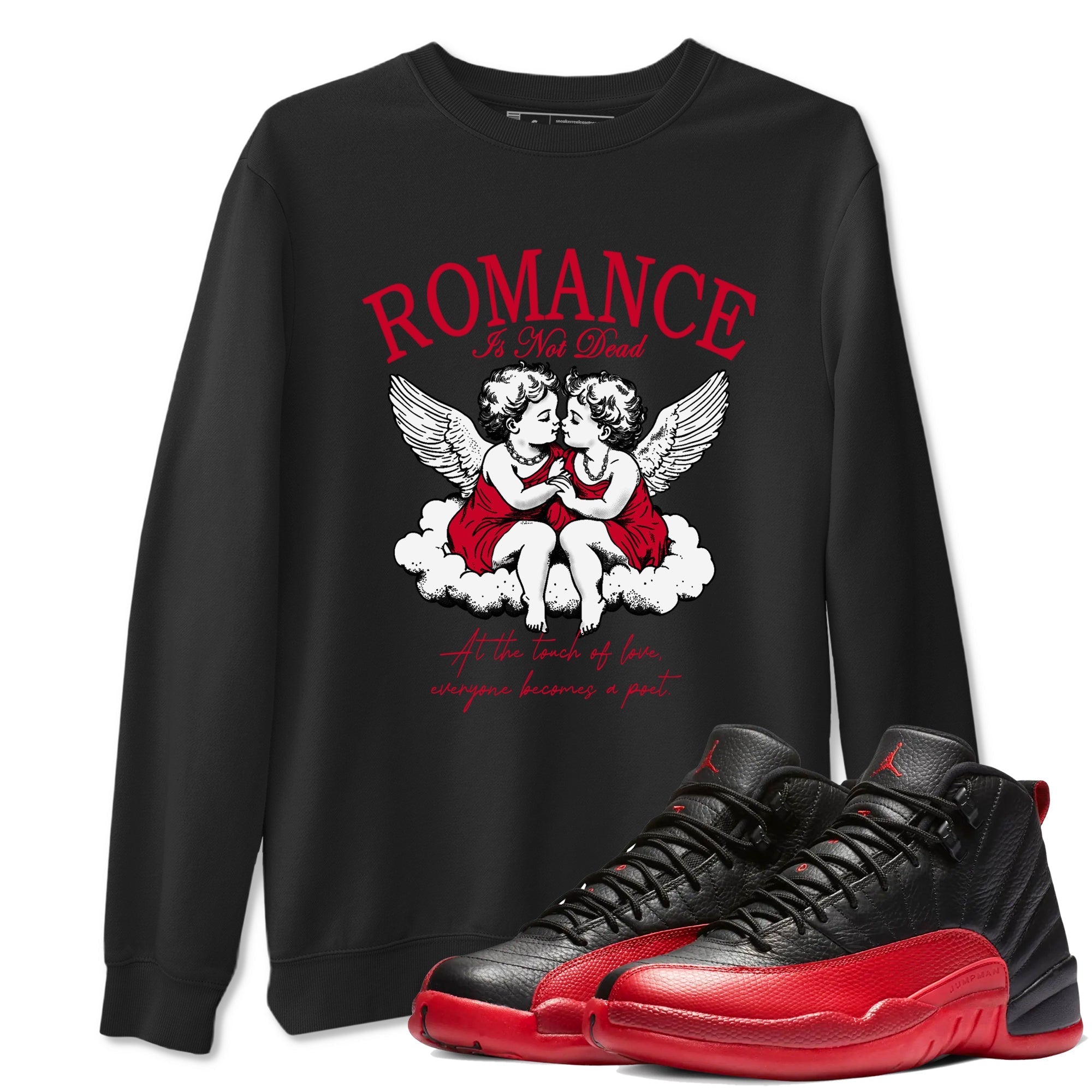 Romance Is Not Dead snkmatch Tees - Air Jordan 12 Flu Game