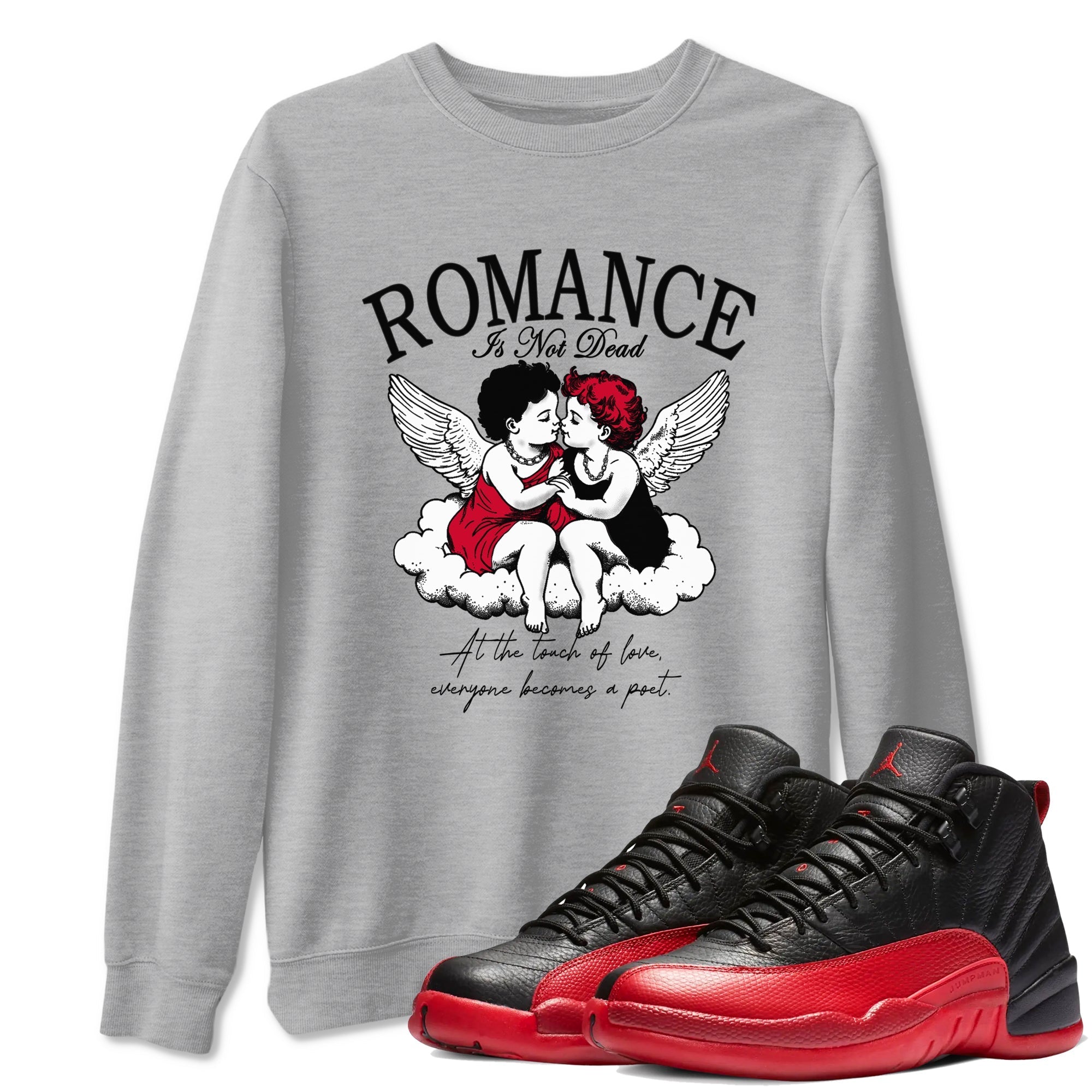 Romance Is Not Dead snkmatch Tees - Air Jordan 12 Flu Game