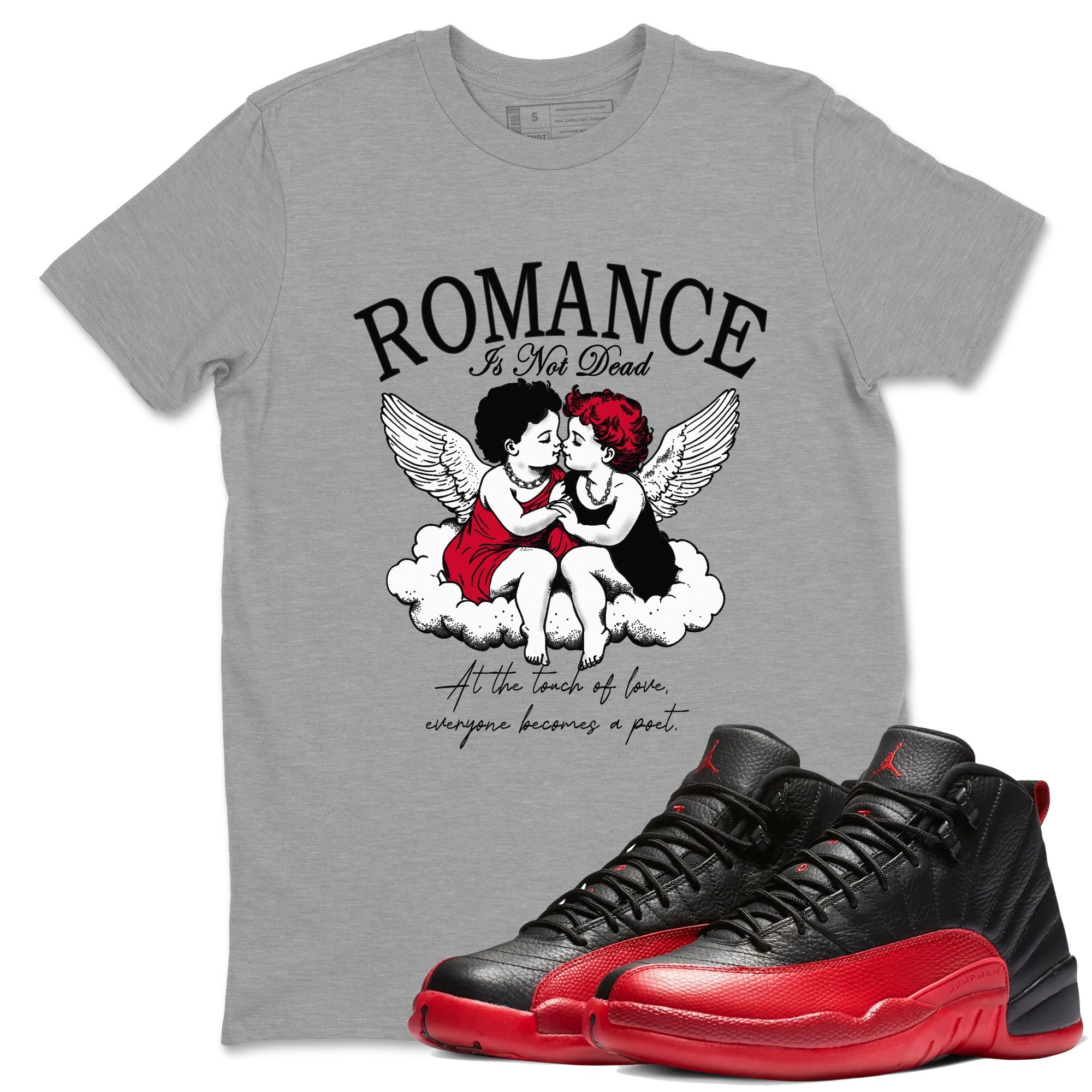 Romance Is Not Dead snkmatch Tees - Air Jordan 12 Flu Game