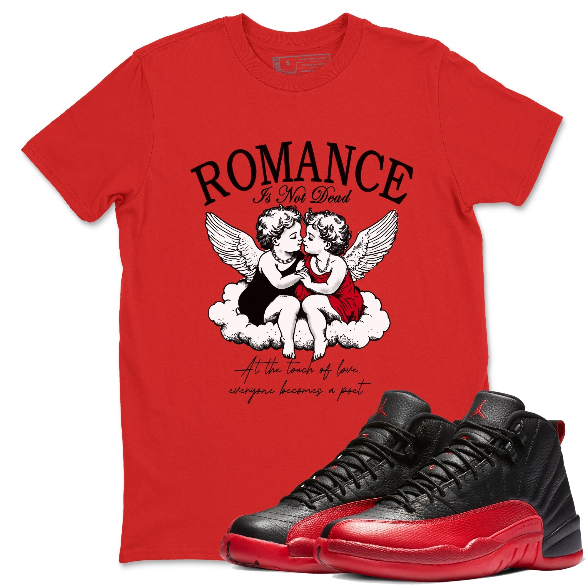 Romance Is Not Dead snkmatch Tees - Air Jordan 12 Flu Game