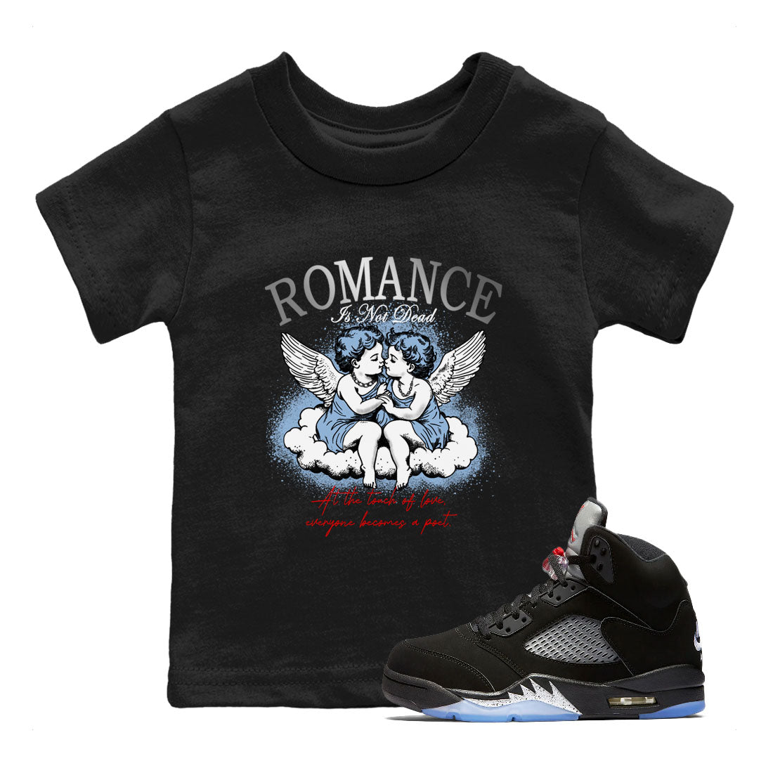 Romance Is Not Dead snkmatch Tees Kids - Air Jordan 5 Reimagined