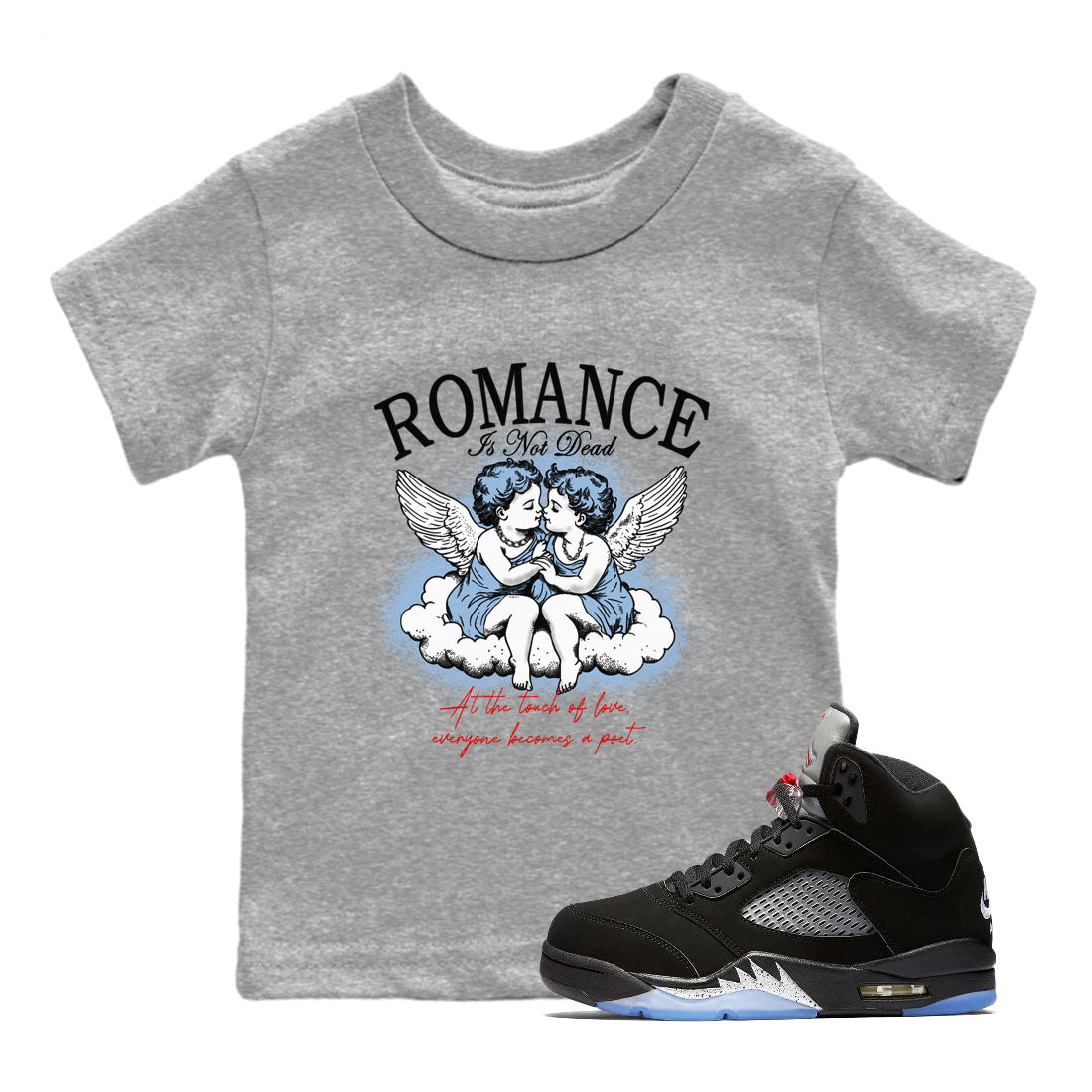 Romance Is Not Dead snkmatch Tees Kids - Air Jordan 5 Reimagined