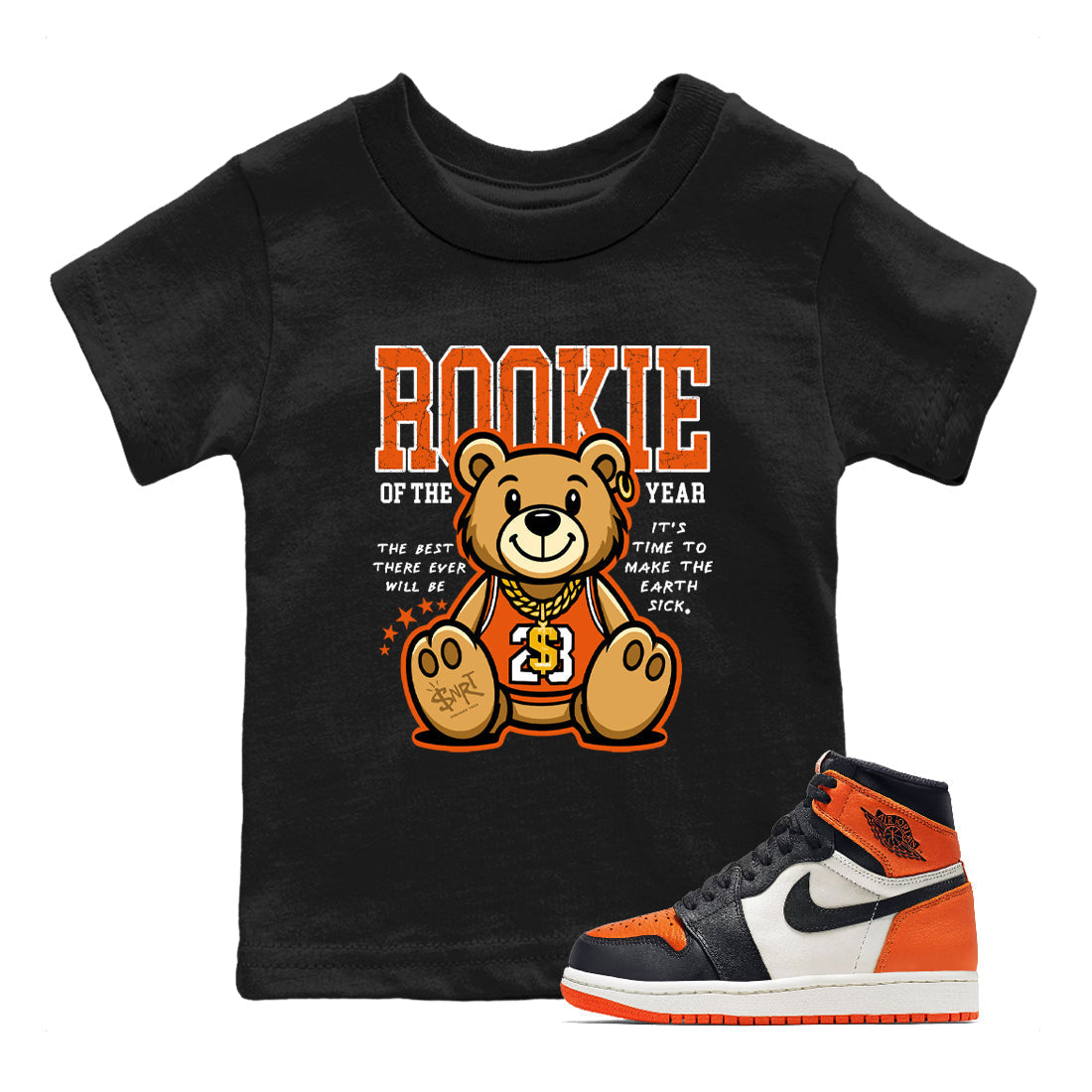 Rookie Of The Year snkmatch Tees Kids - Air Jordan 1 Shattered Backboard