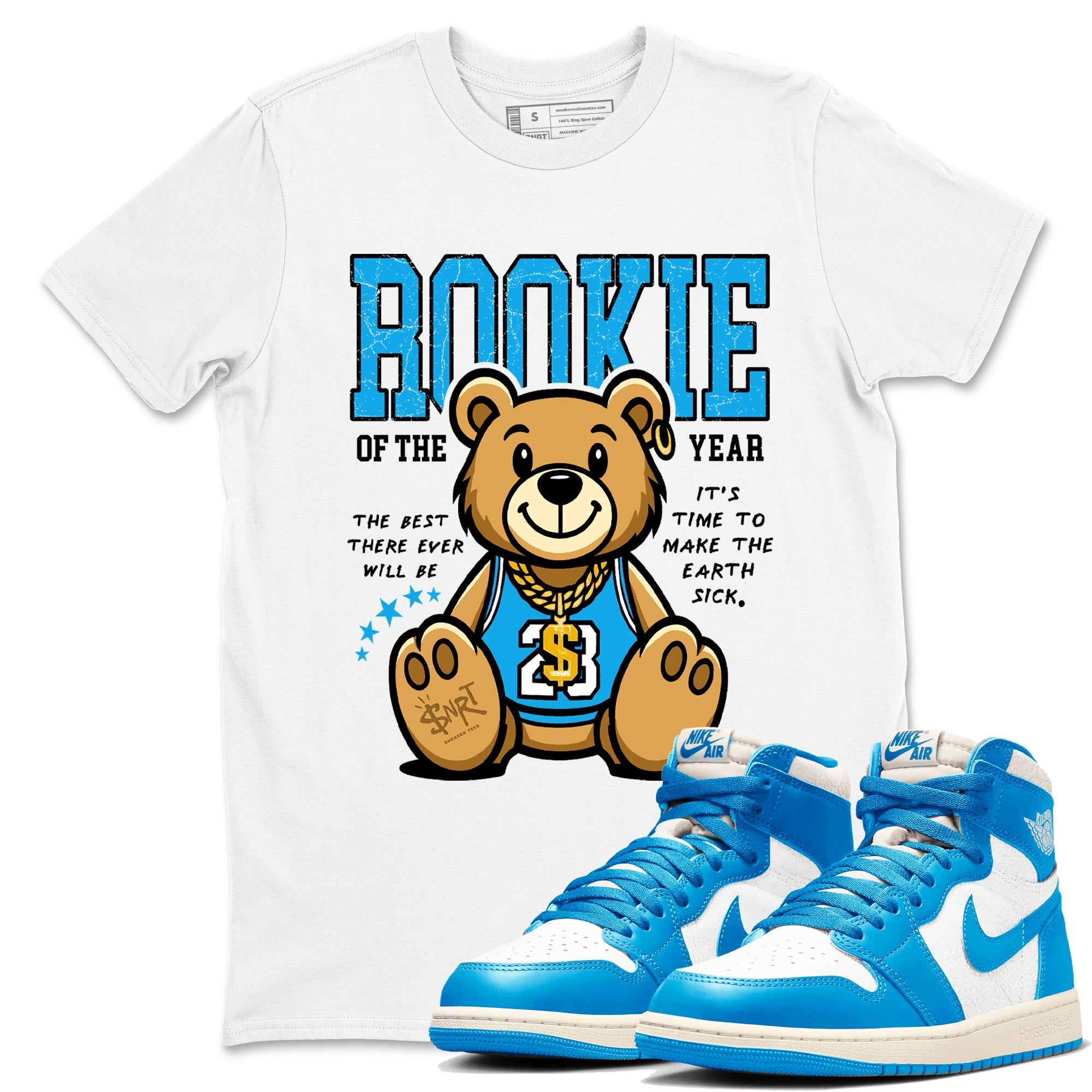 Rookie Of The Year snkmatch Tees - Air Jordan 1 UNC Reimagined