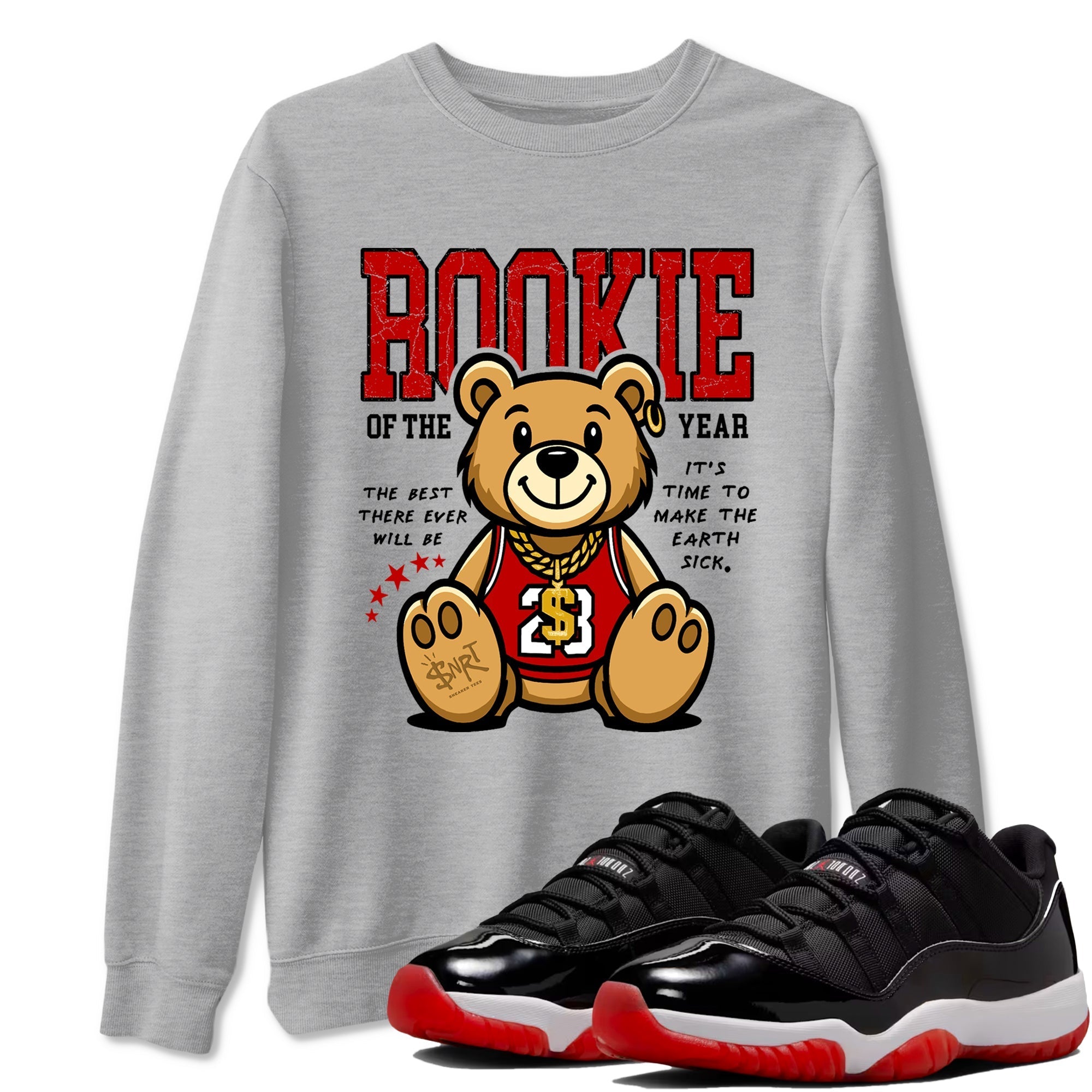 Rookie Of The Year snkmatch Tees - Air Jordan 11 Bred