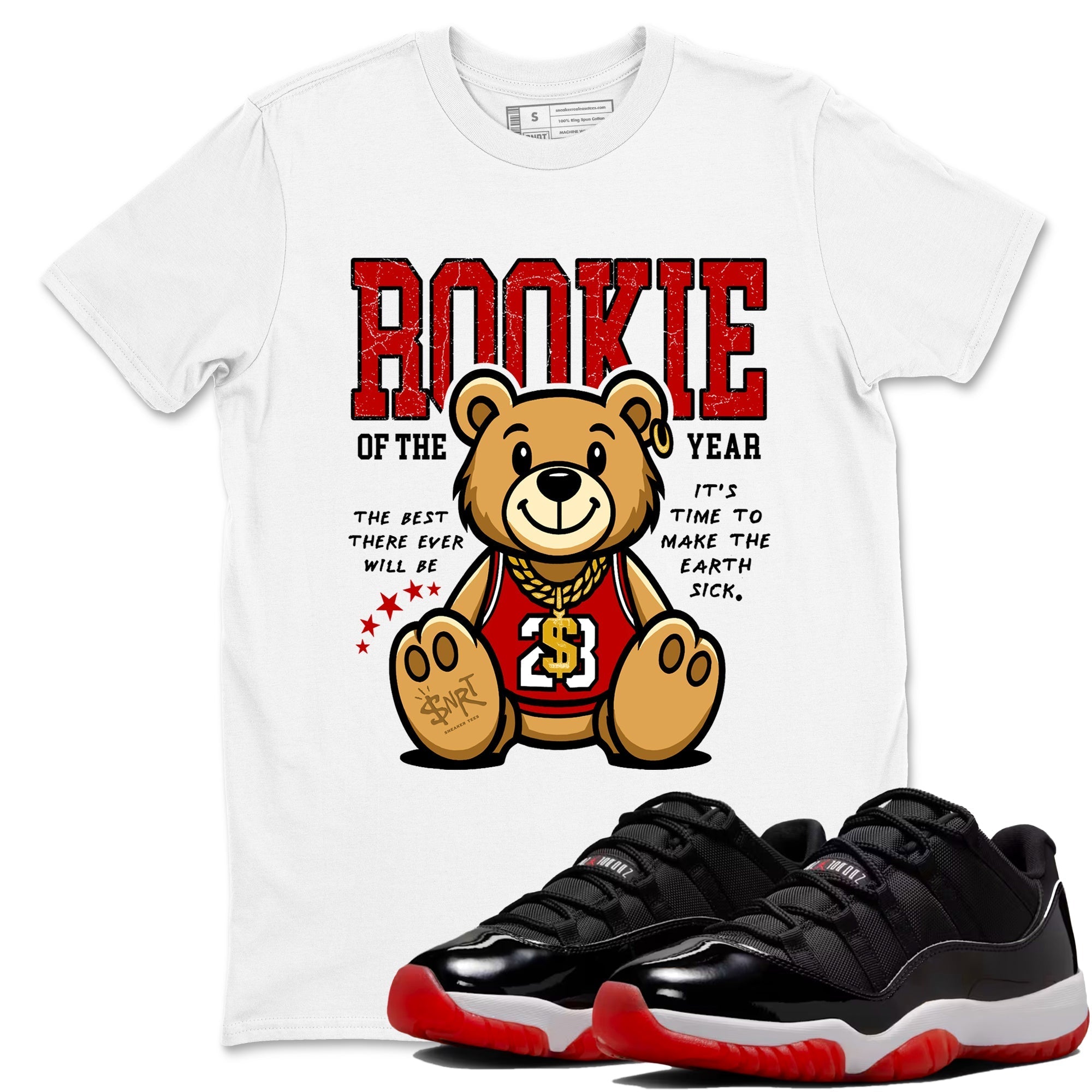 Rookie Of The Year snkmatch Tees - Air Jordan 11 Bred