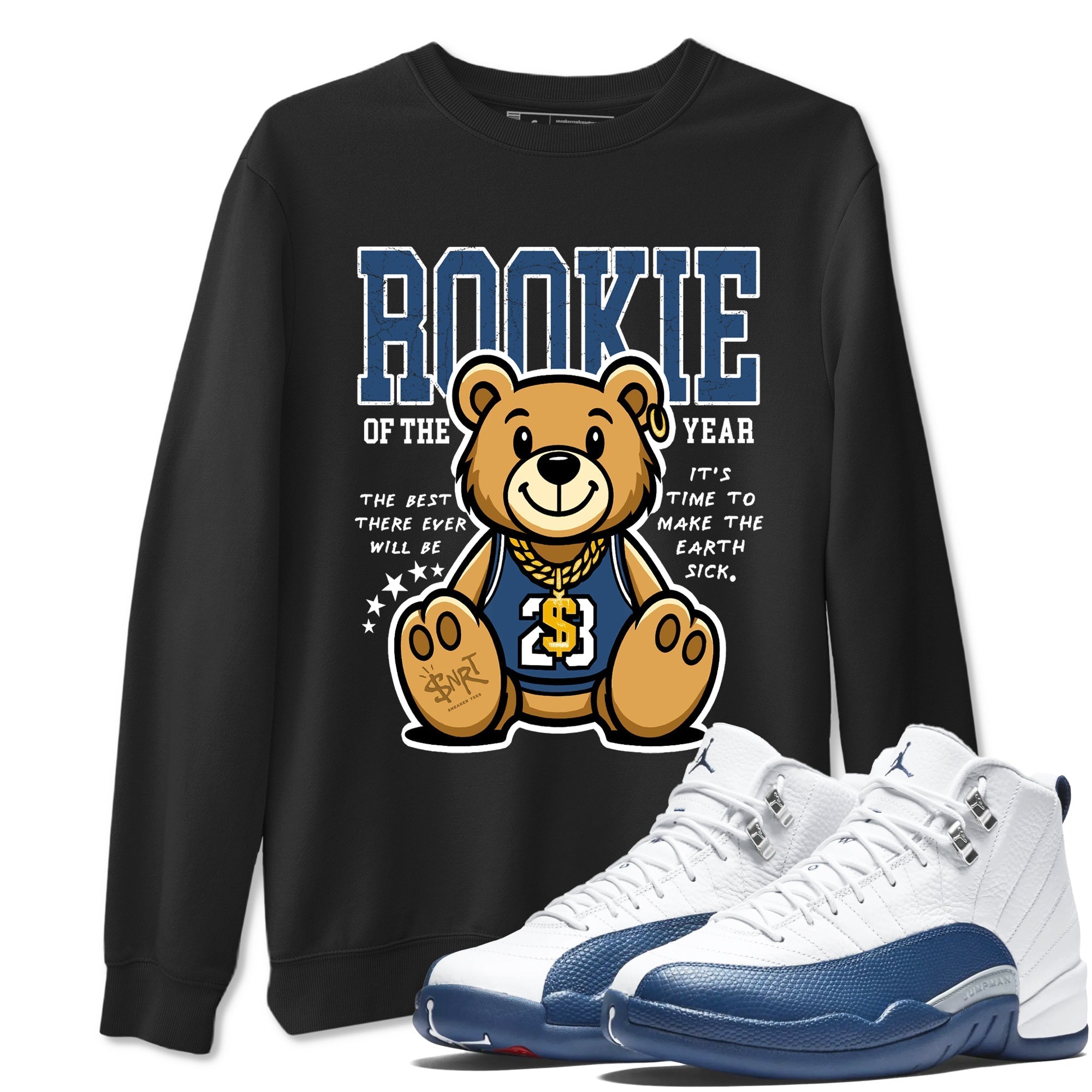Rookie Of The Year snkmatch Tees - Air Jordan 12 French Blue