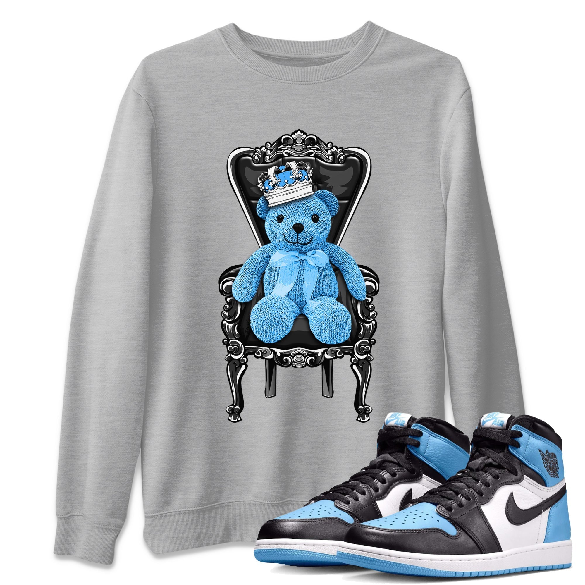 Royal Bear Unisex Tops - Air Jordan 1 UNC Toe