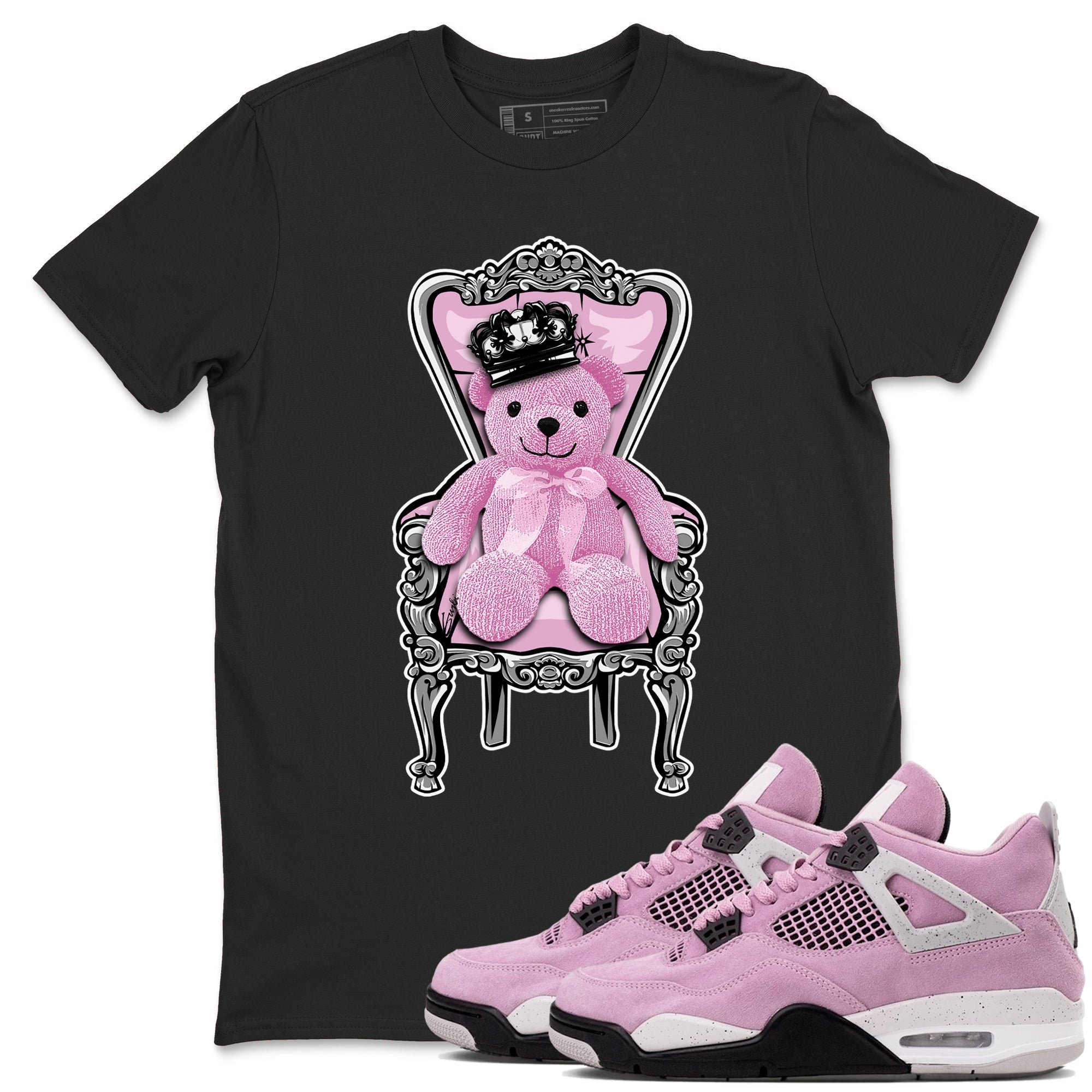 Royal Bear snkmatch Tees - Air Jordan 4 Orchid