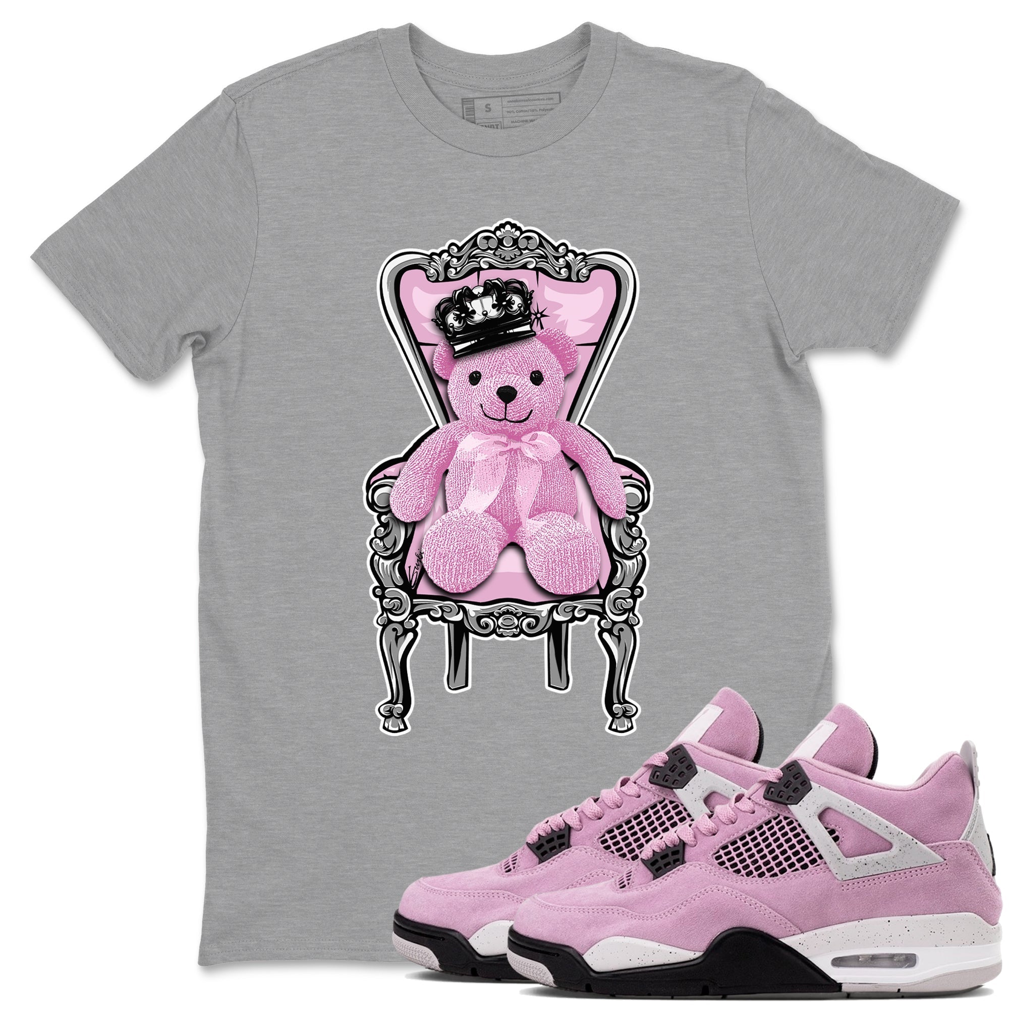 Royal Bear snkmatch Tees - Air Jordan 4 Orchid