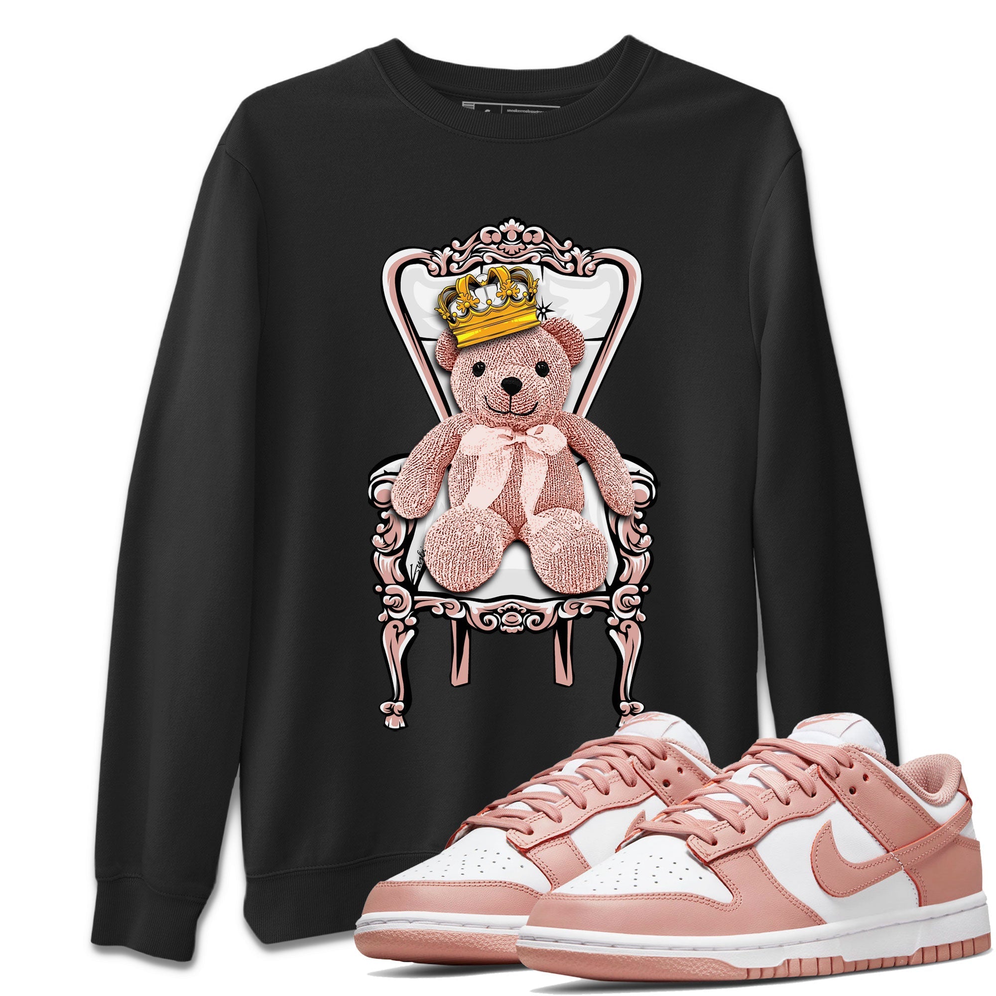 Royal Bear snkmatch Tee - Dunk Rose Whisper