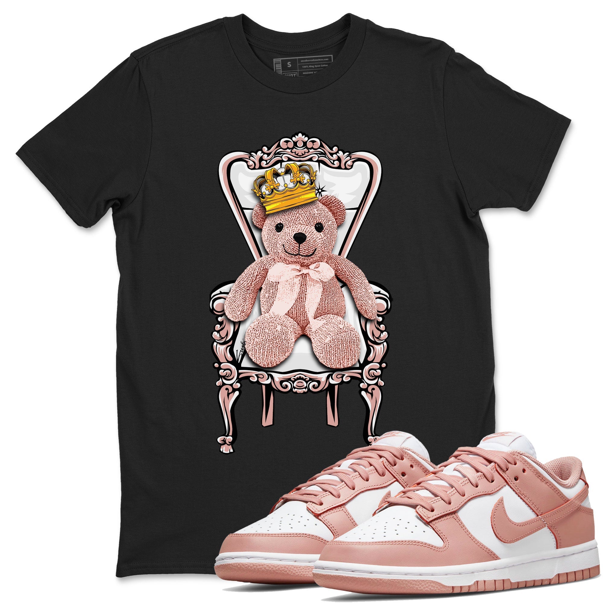 Royal Bear snkmatch Tee - Dunk Rose Whisper