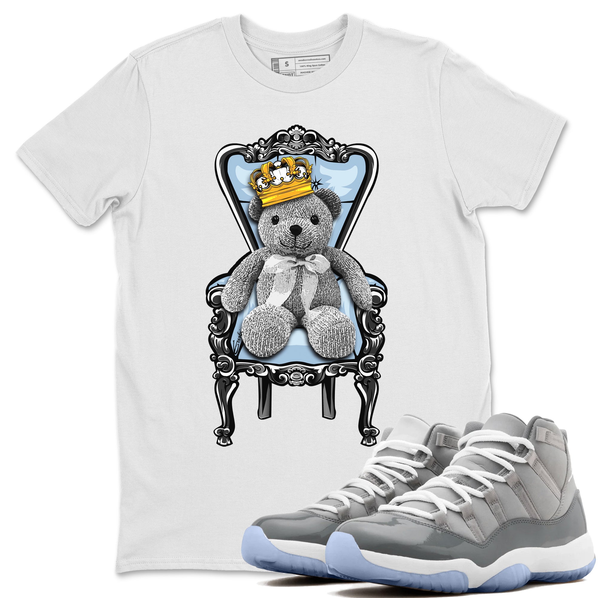 Royal Bear Unisex Tops - Air Jordan 11 Cool Grey
