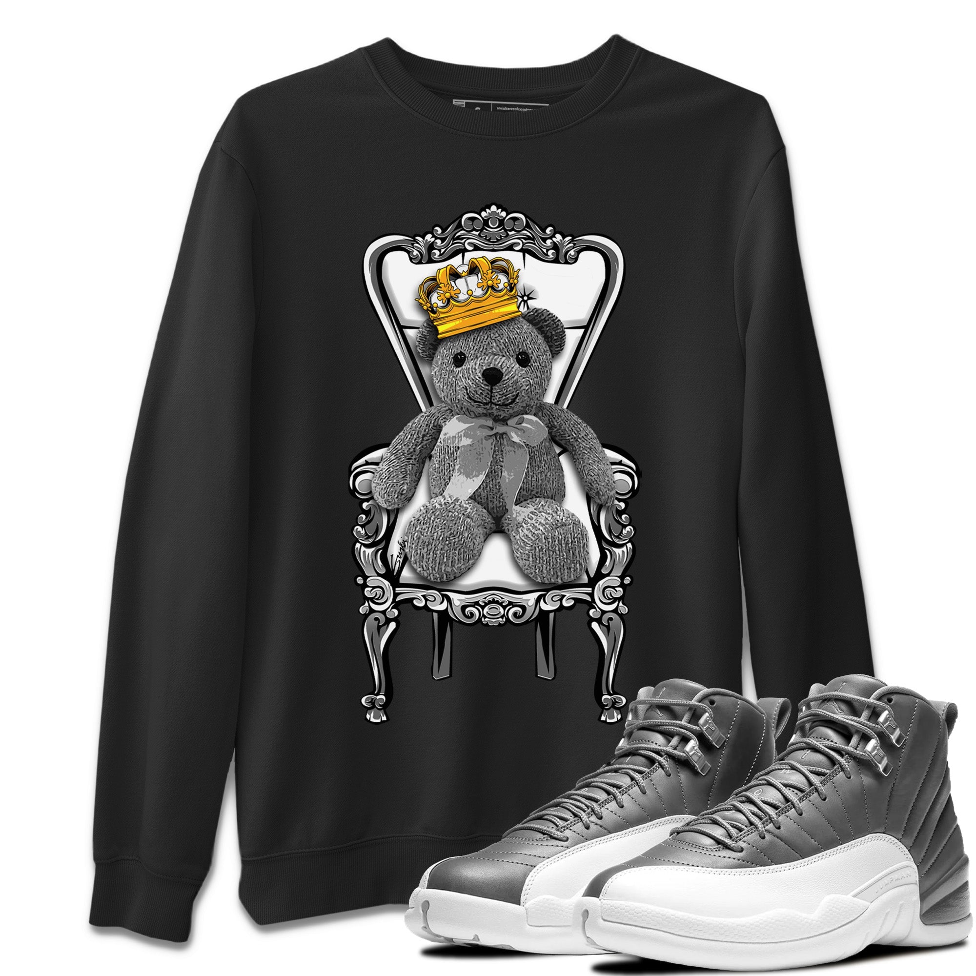 Royal Bear Unisex Tops - Air Jordan 12 Stealth