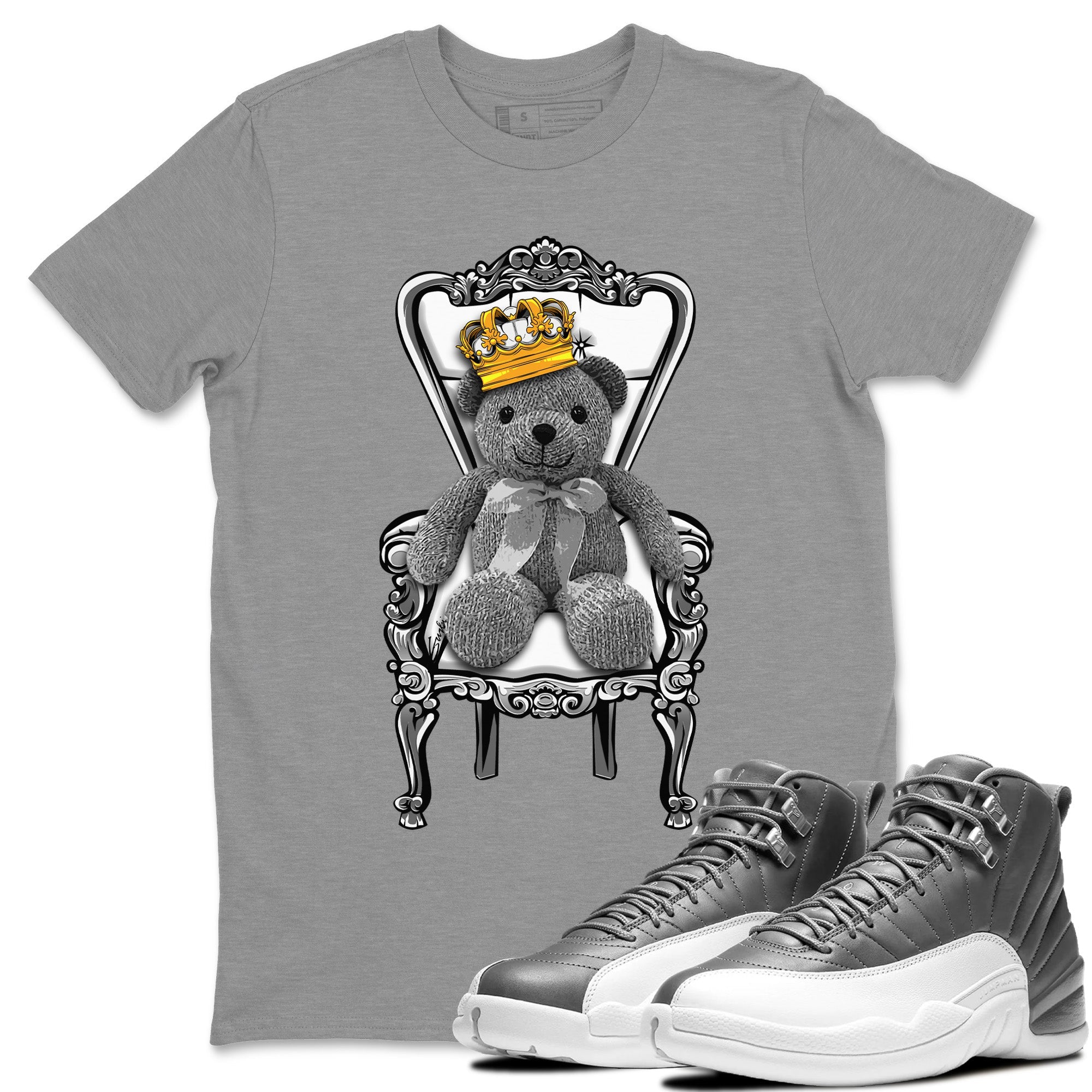 Royal Bear Unisex Tops - Air Jordan 12 Stealth
