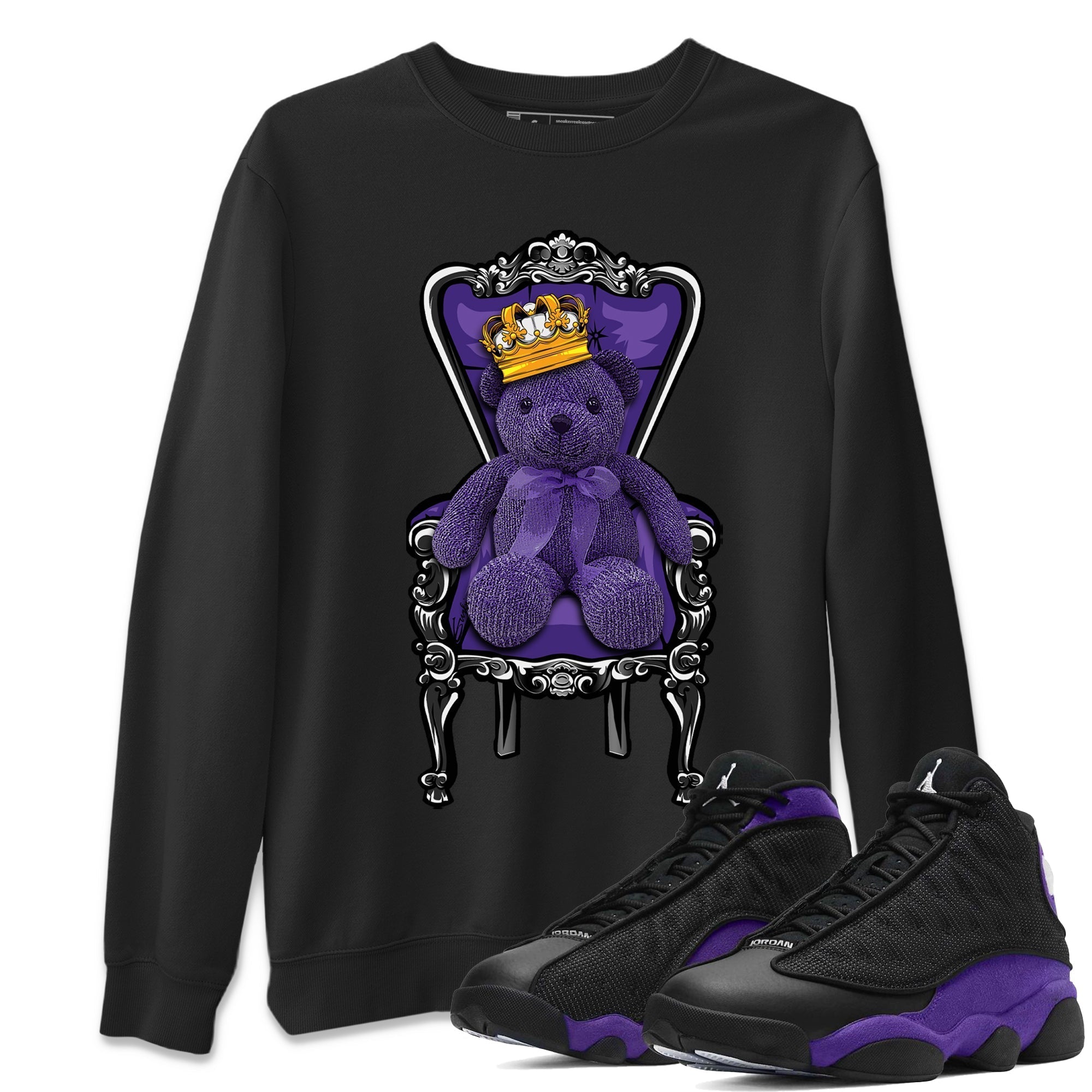 Royal Bear Unisex Tops - Air Jordan 13 Court Purple