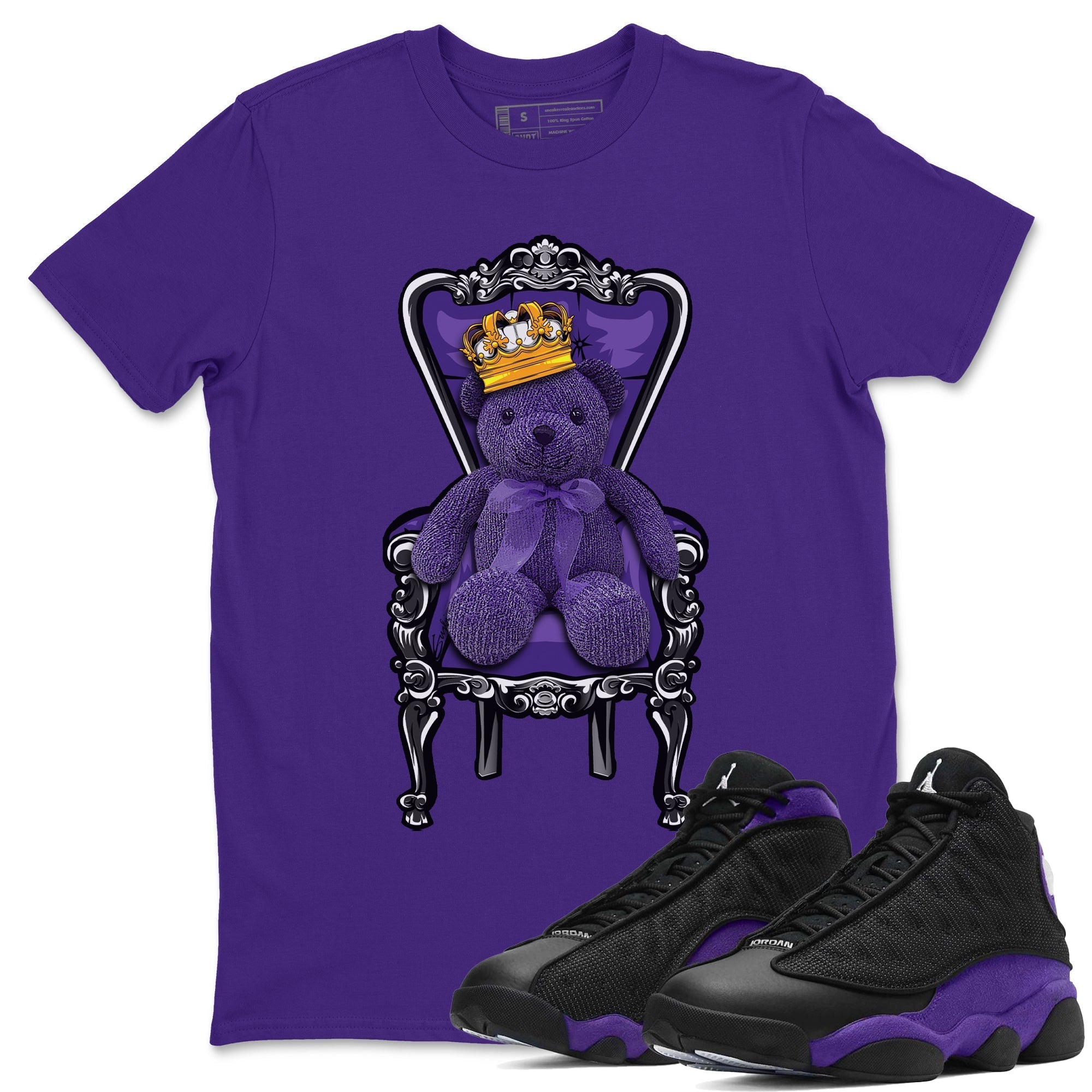 Royal Bear Unisex Tops - Air Jordan 13 Court Purple