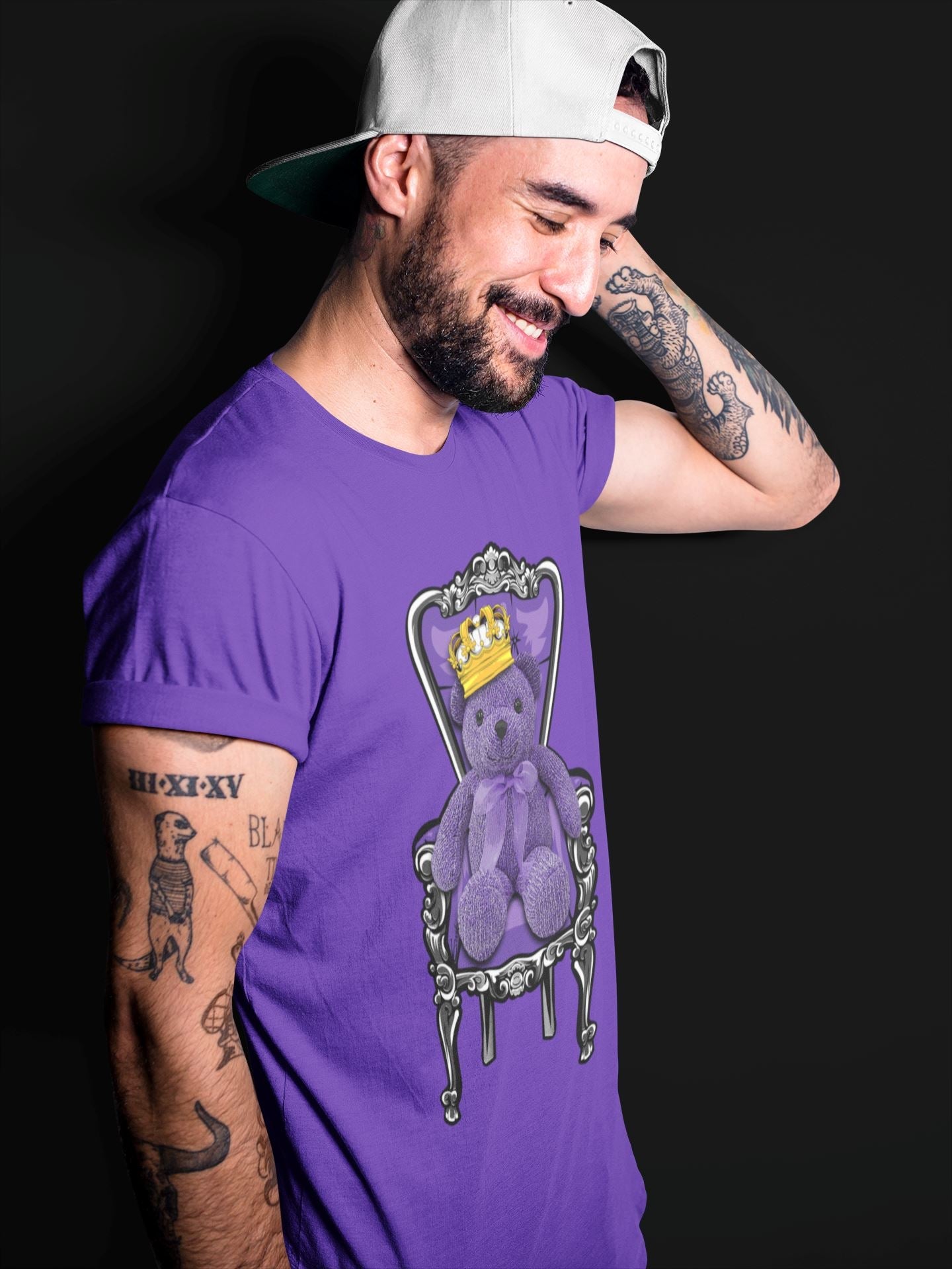 Royal Bear Unisex Tops - Air Jordan 13 Court Purple