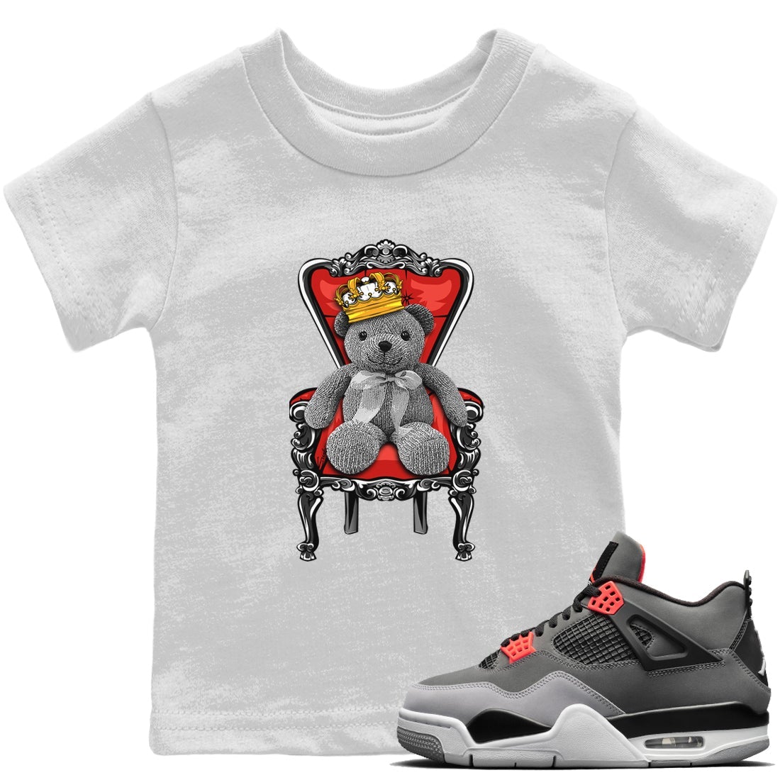 Royal Bear Kids Tops - Air Jordan 4 Infrared