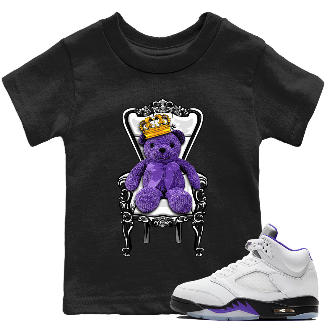 Royal Bear Kids Tops - Air Jordan 5 Concord