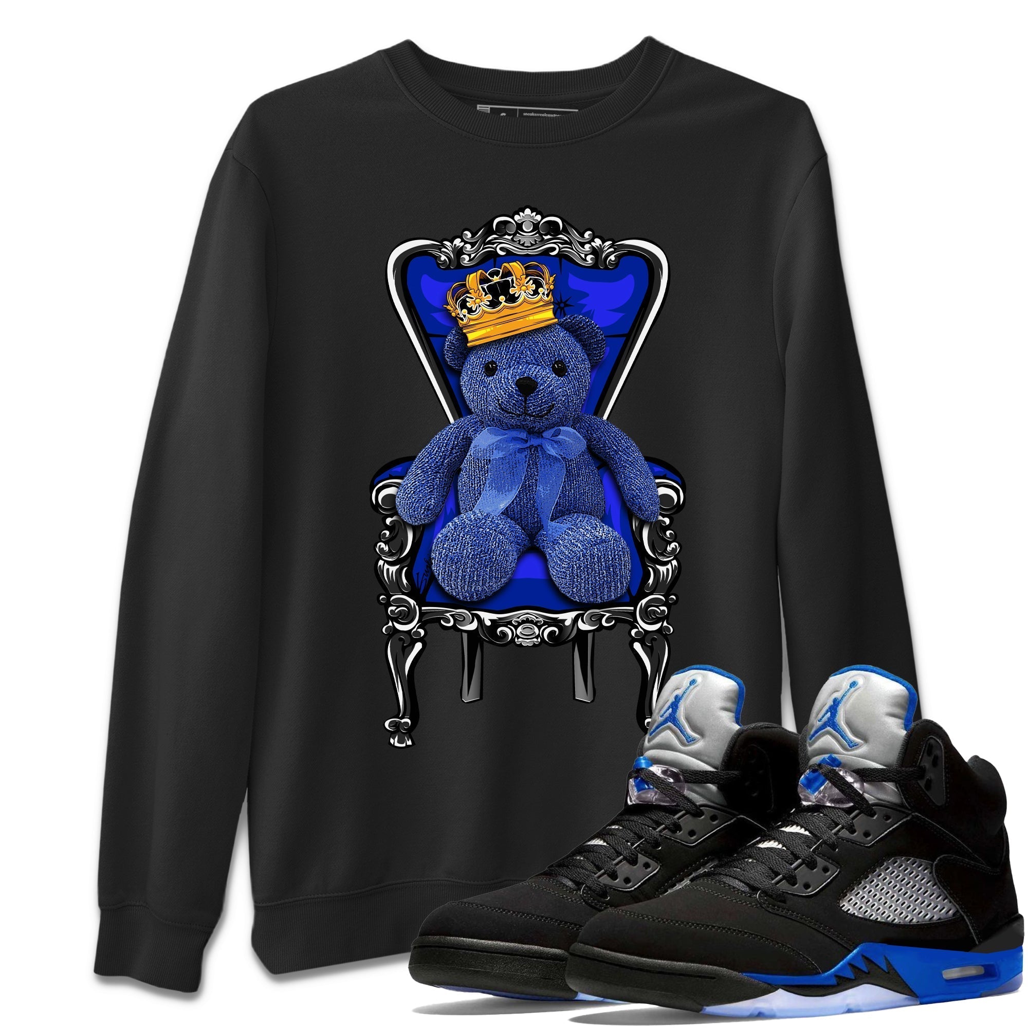 Royal Bear Unisex Tops - Air Jordan 5 Racer Blue