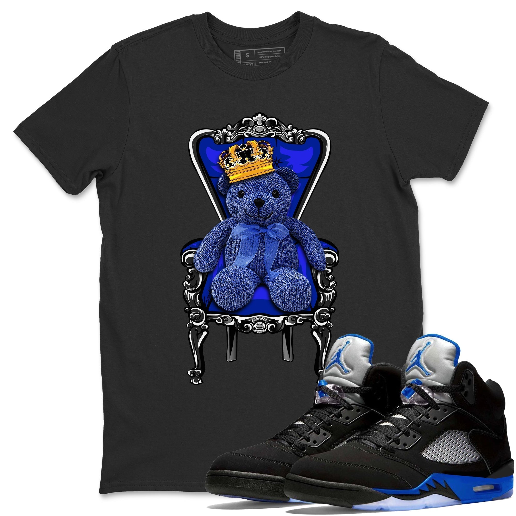 Royal Bear Unisex Tops - Air Jordan 5 Racer Blue